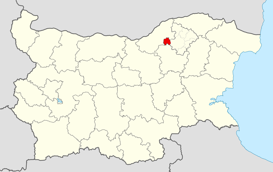 Location map of Tsar Kaloyan Municipality within Bulgaria and R…