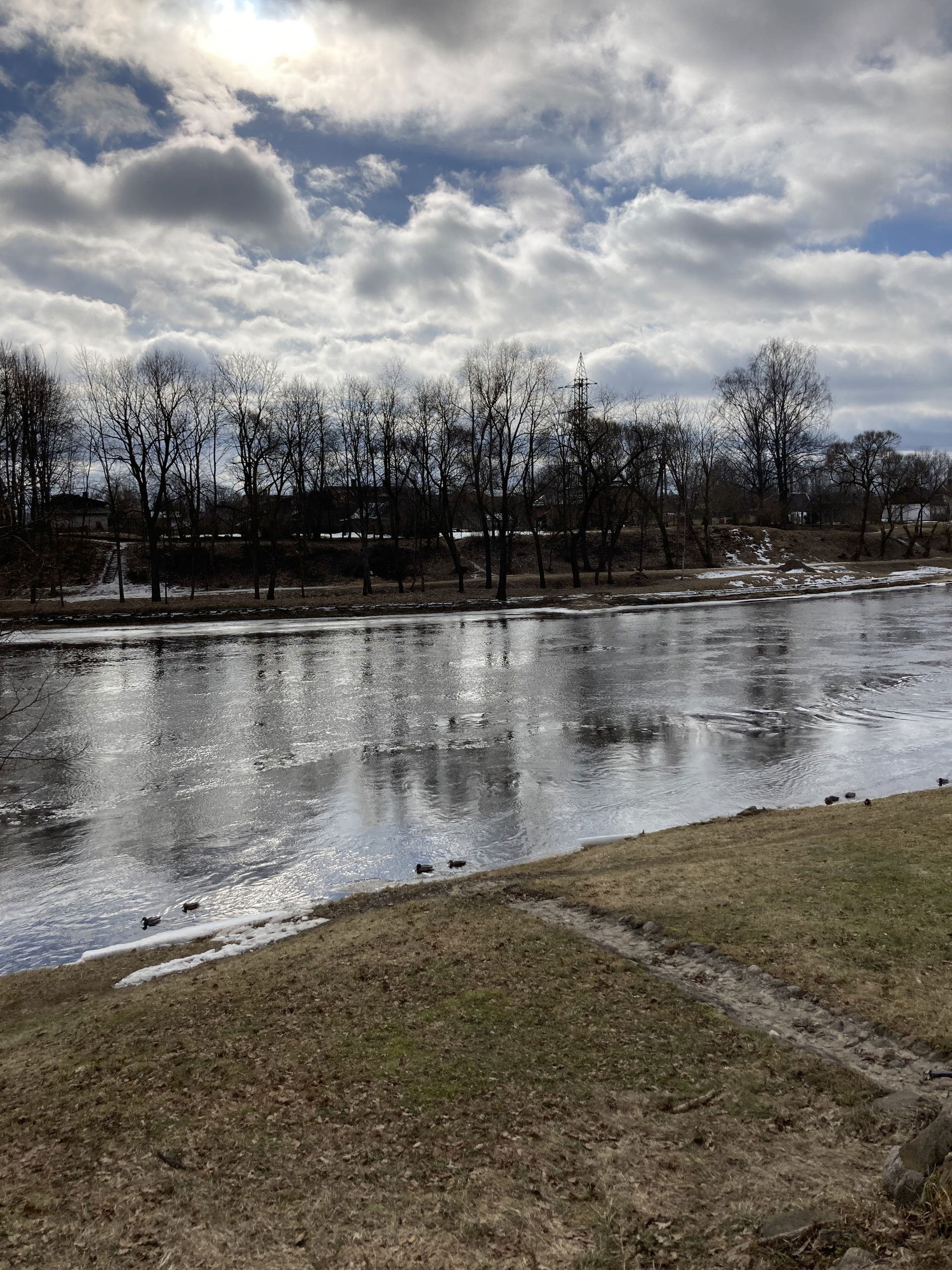 River Gauja, Valmiera, Latvia.