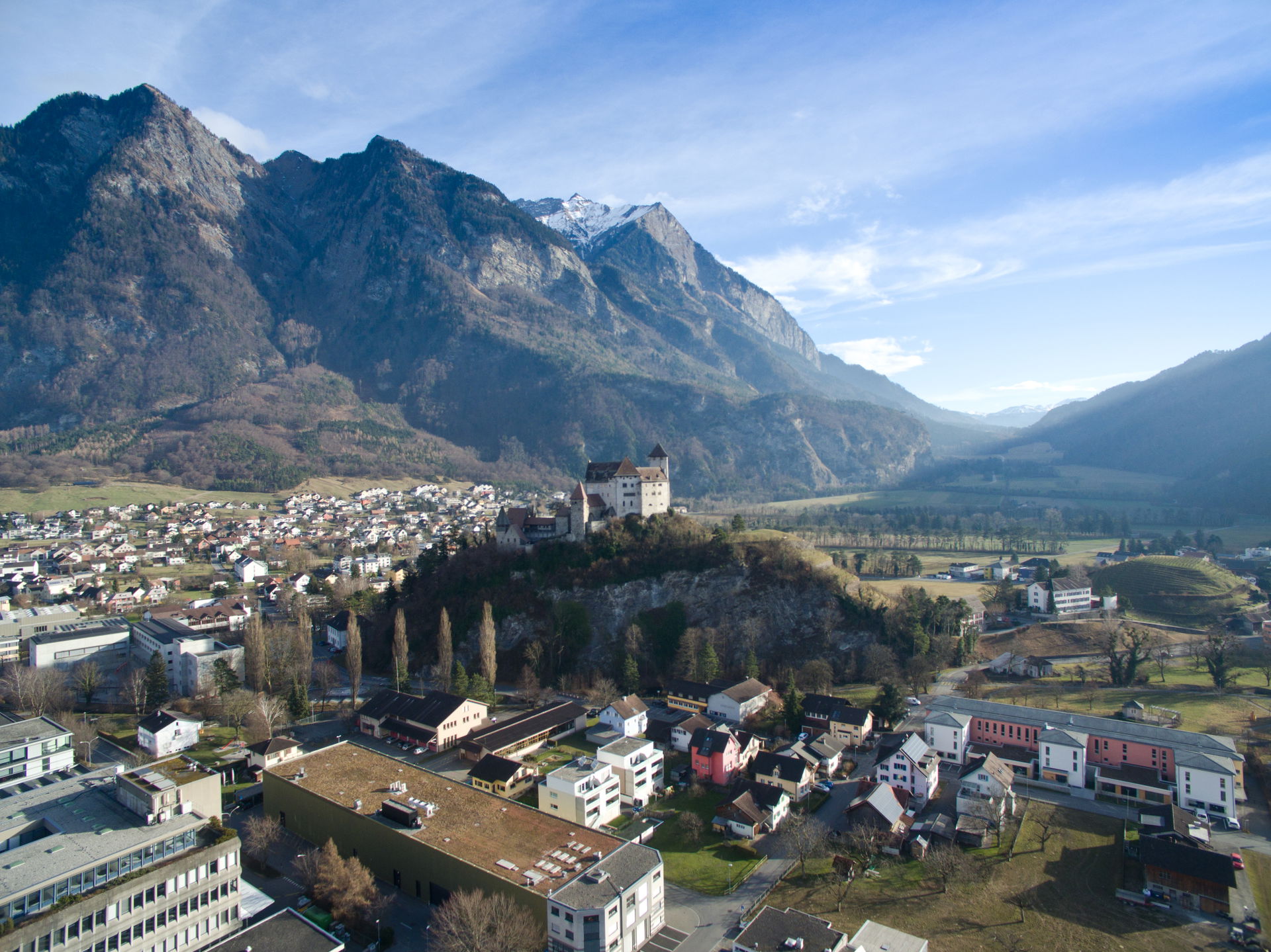 Die Burg Gutenberg in Balzers, Liechtenstein.