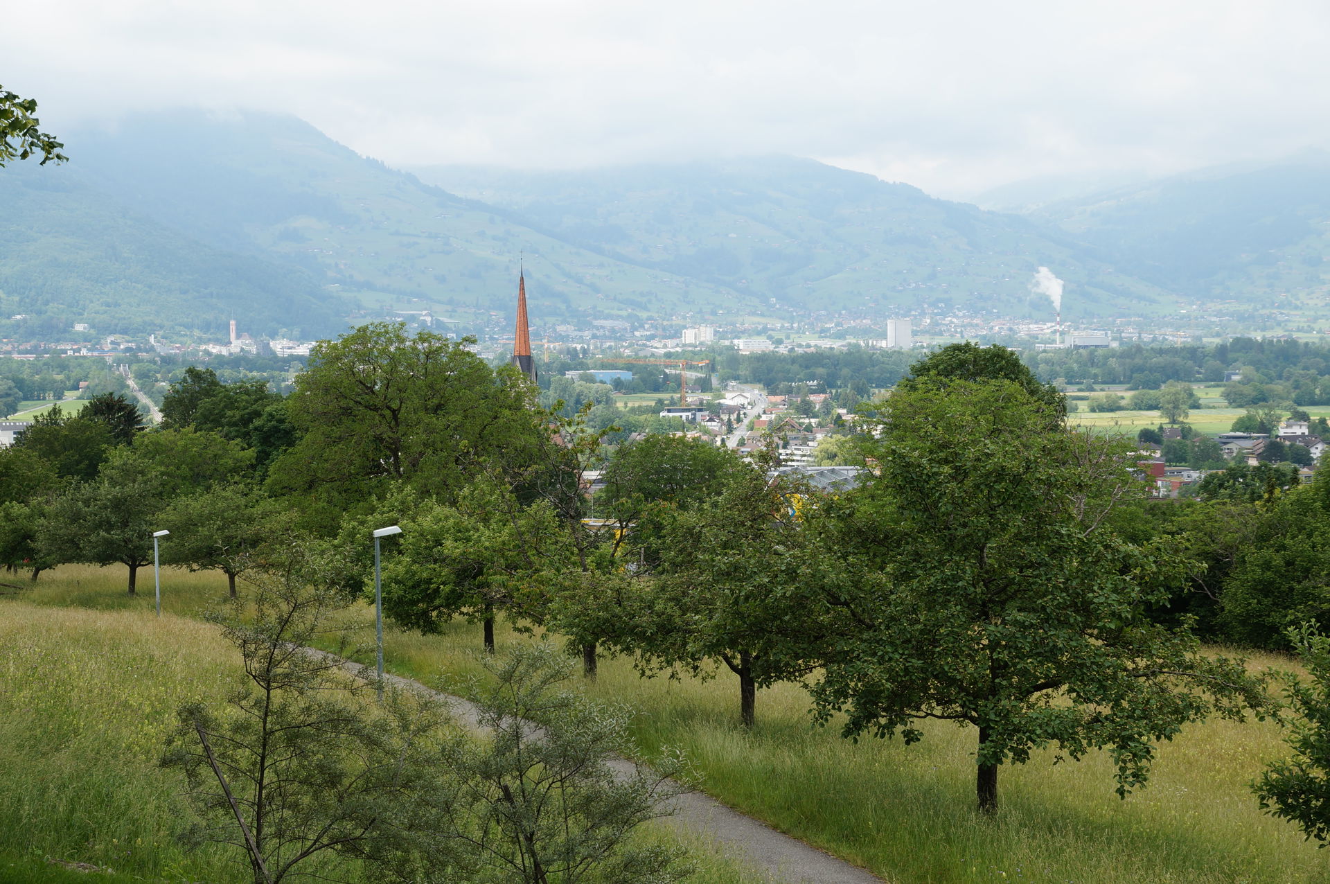 Blick auf Schaan von der Duxkapelle