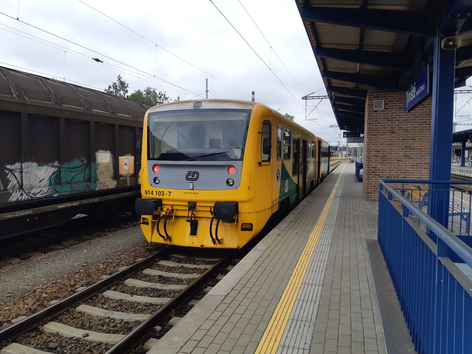 Týniště nad Orlicí train station on 2nd July 2021. The photogra…