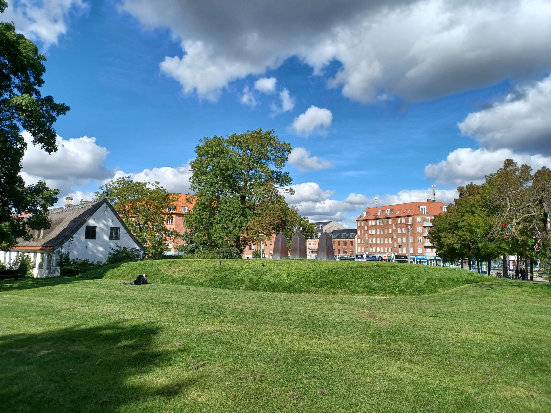 Bronshoj Square, in the Bronshoj district of Copenhaguen, Denma…