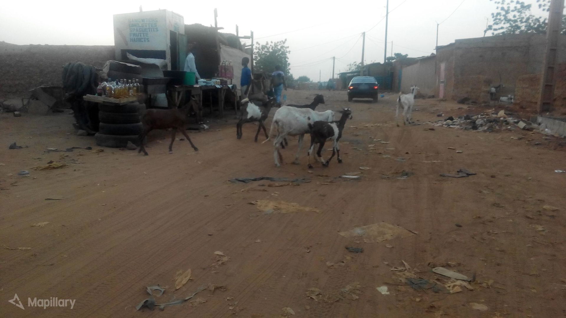 A street in Koubia, Niamey.