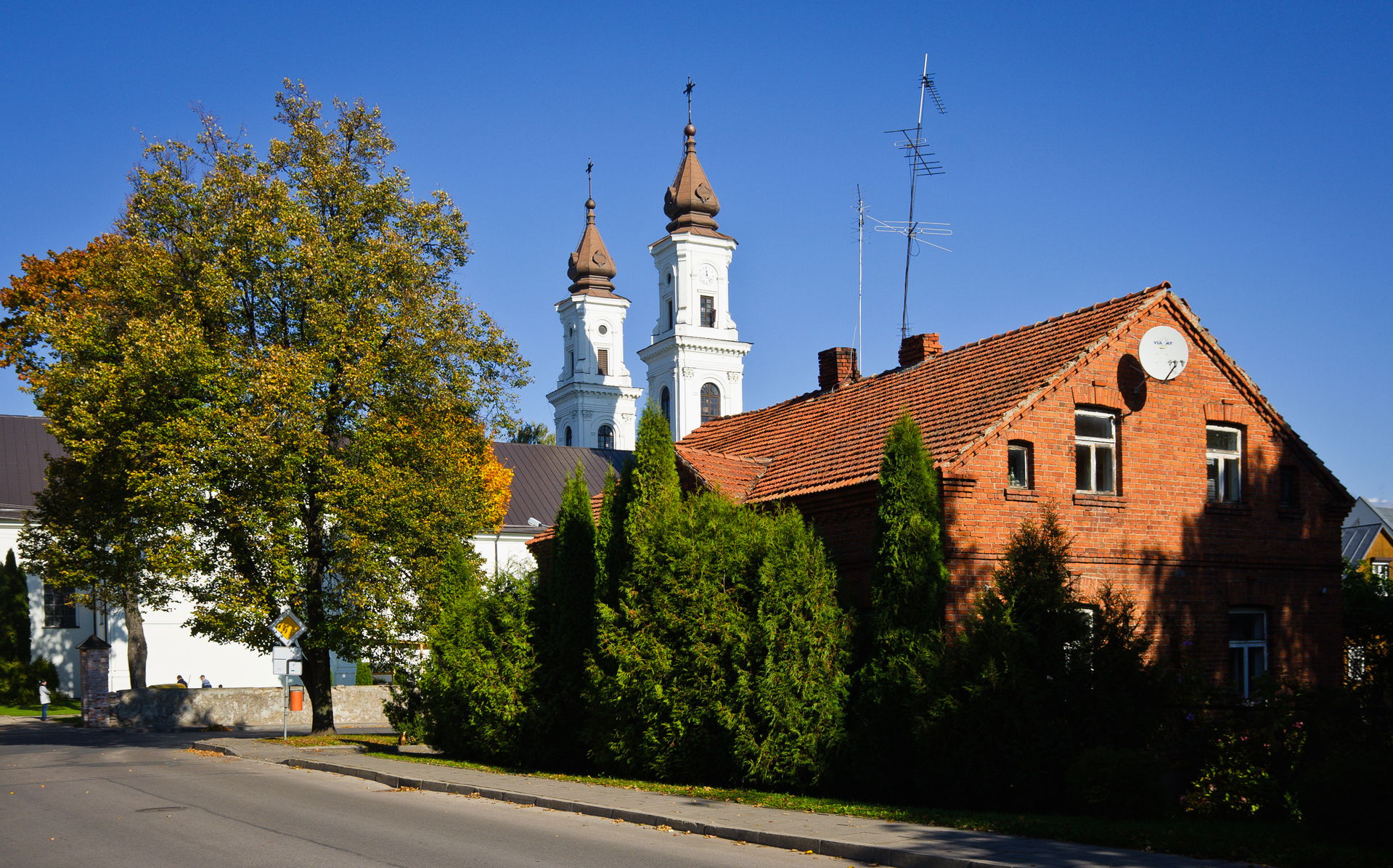 View of central Marijampole, Lithuania