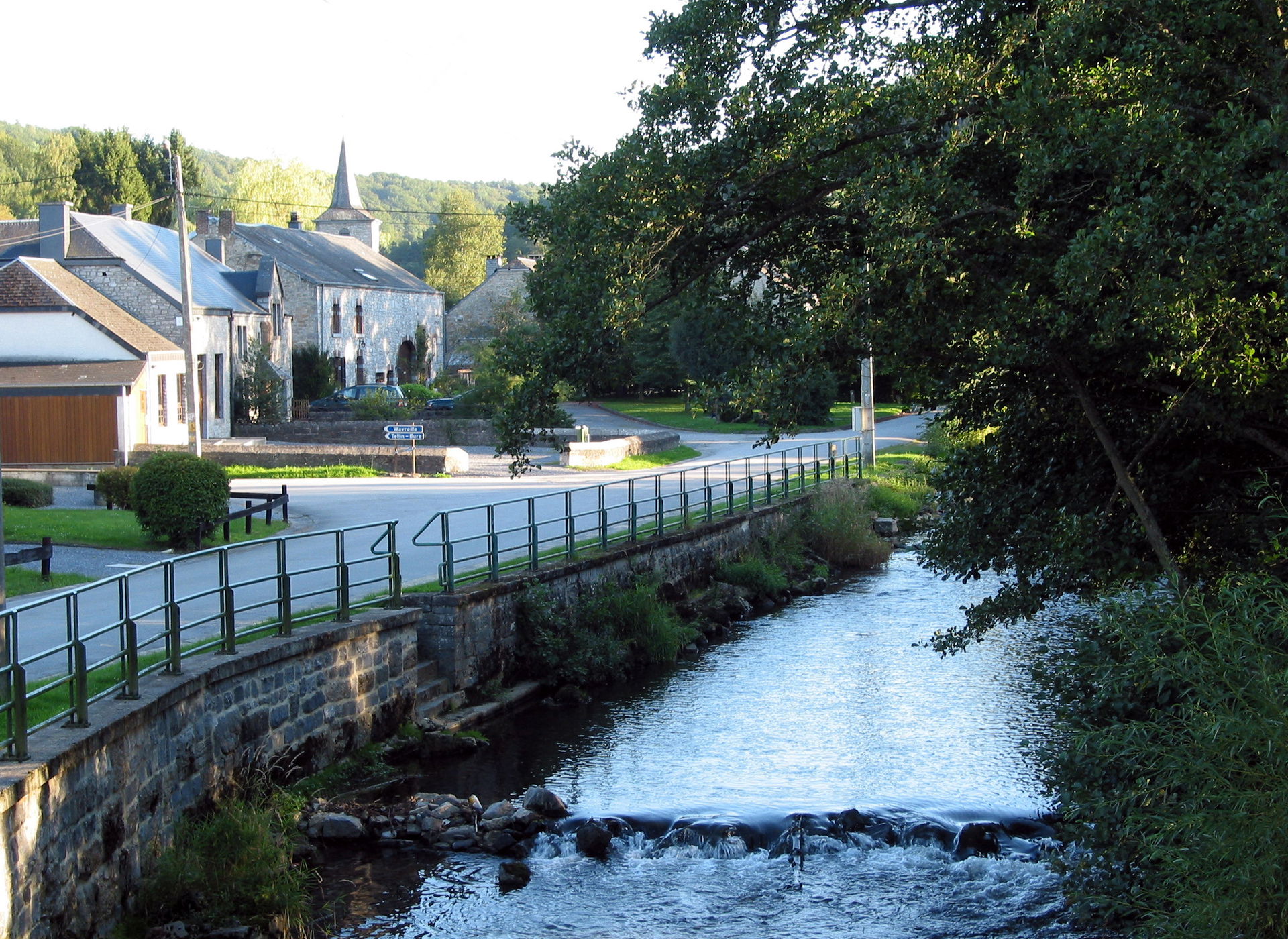 Belvaux  (Belgium), the right bank of the Lesse river.