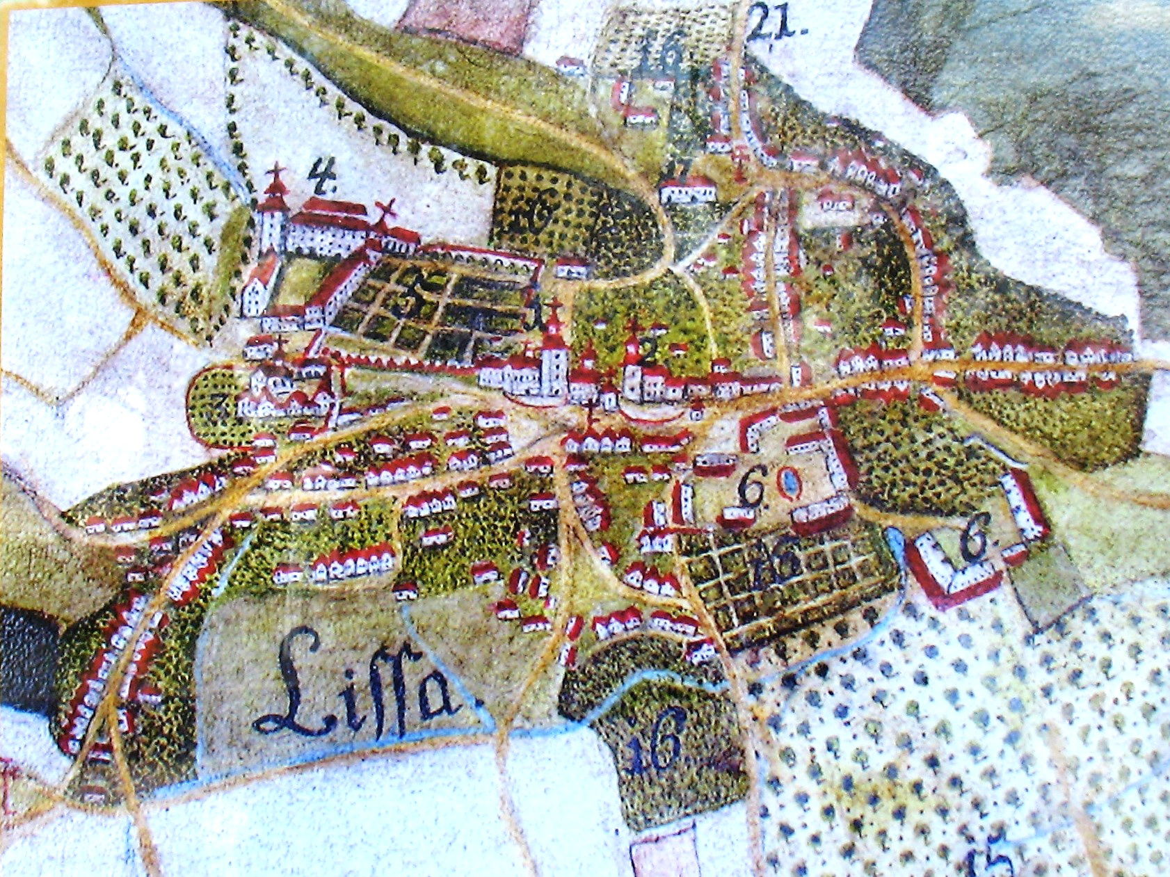 Castle park in Lysá nad Labem, Nymburk District.