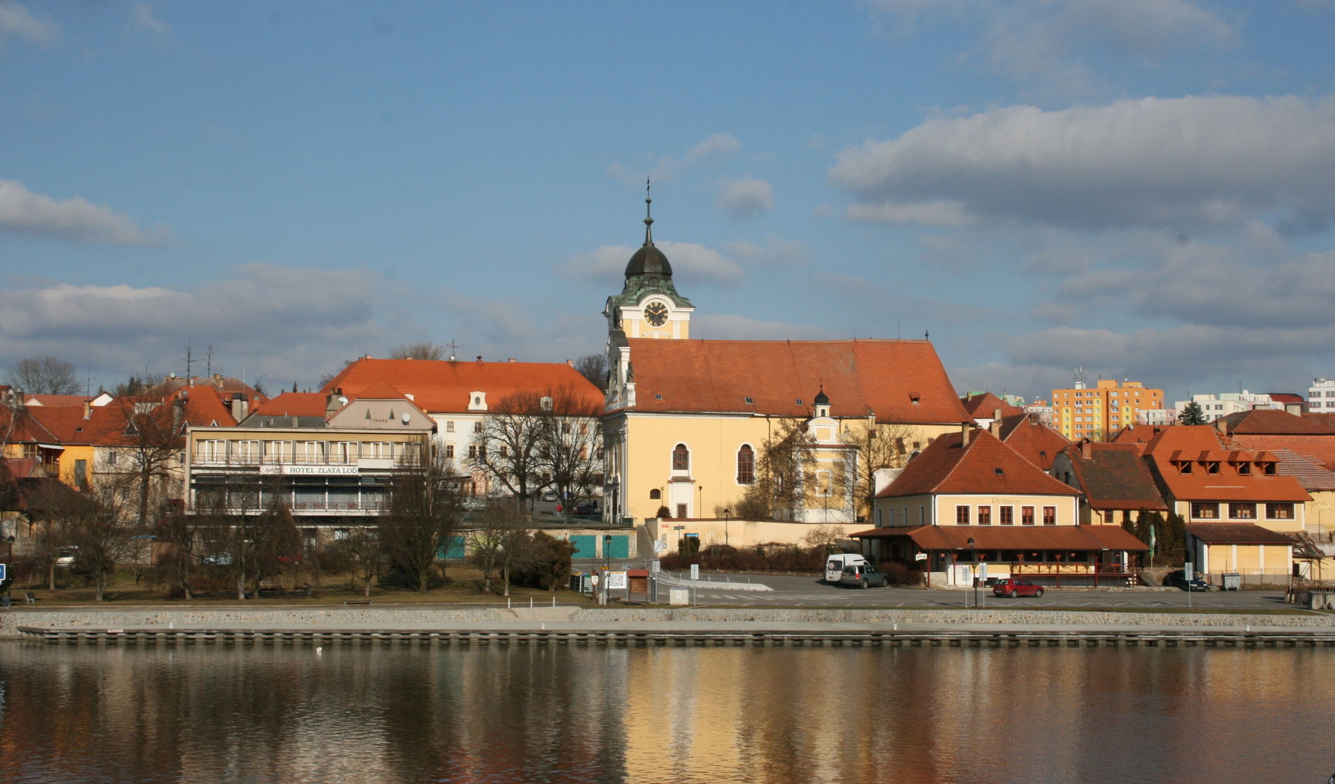 Town Týn nad Vltavou, České Budějovice District, Czech Republic.