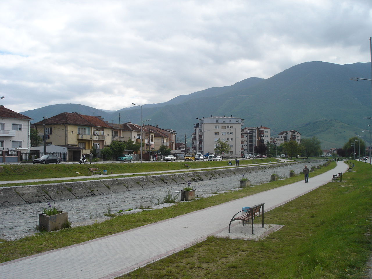 Kay of river Vardar in Gostivar, Macedonia