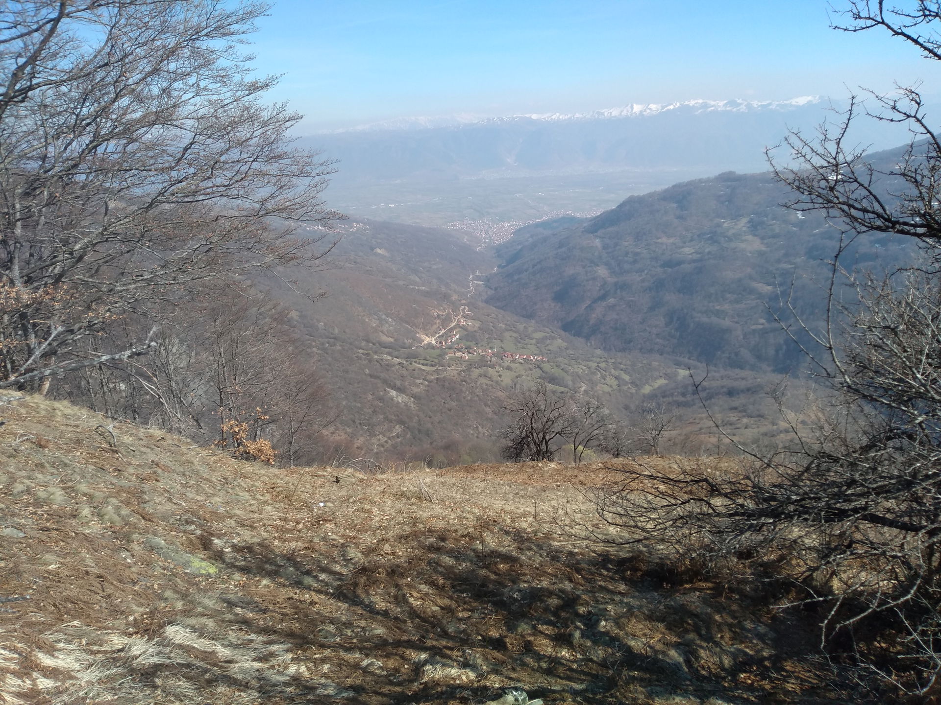 View of villages Lomnica and Negotino in Gostivar region from S…