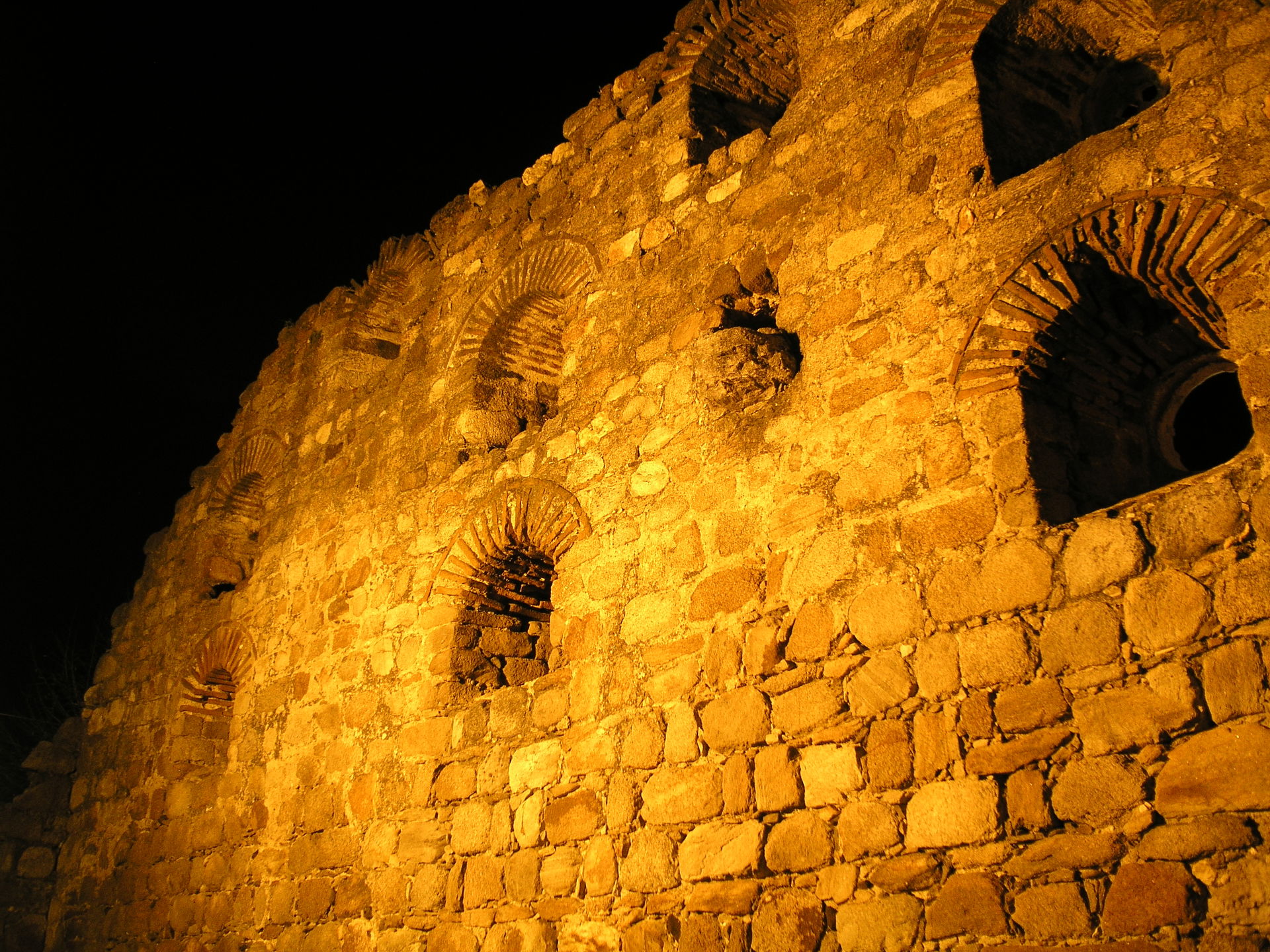 Remains of wall Kurshumli-Han Wall in Prilep, North Macedonia.