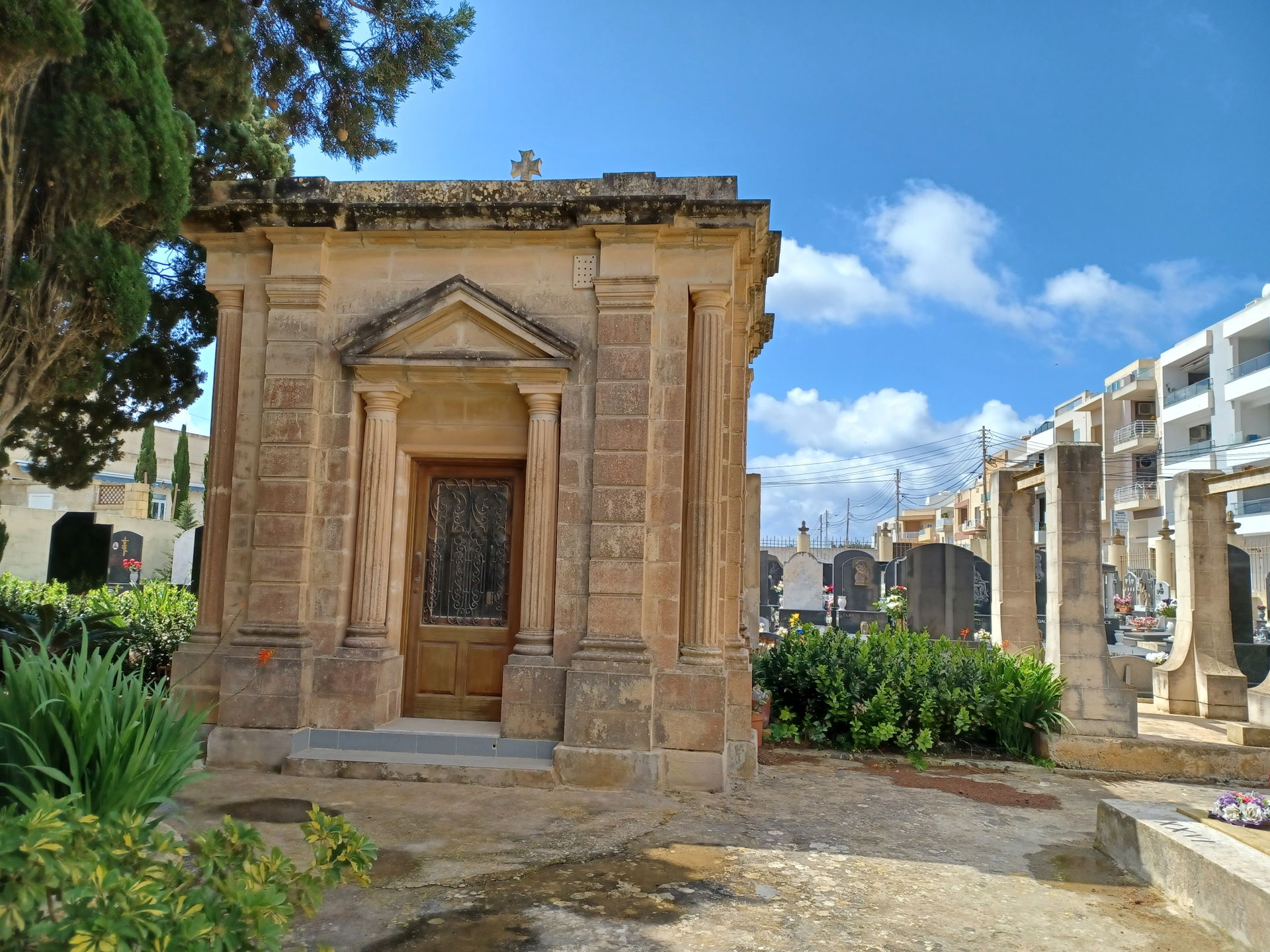 Dingli cemetery, Dingli, Malta.