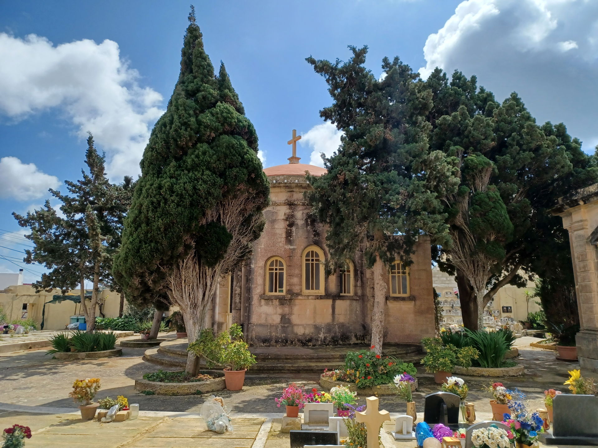 Dingli cemetery, Dingli, Malta.