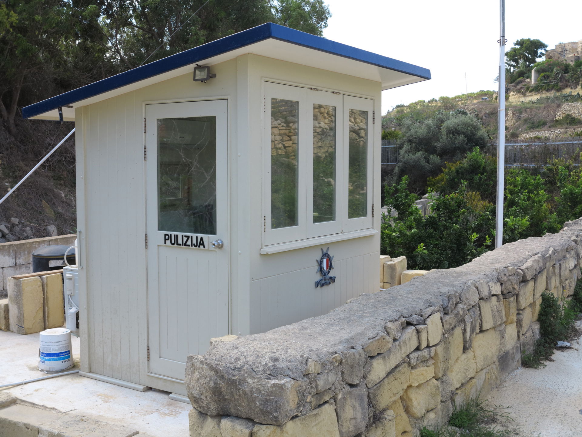 Tiny police station near Għarb, Gozo