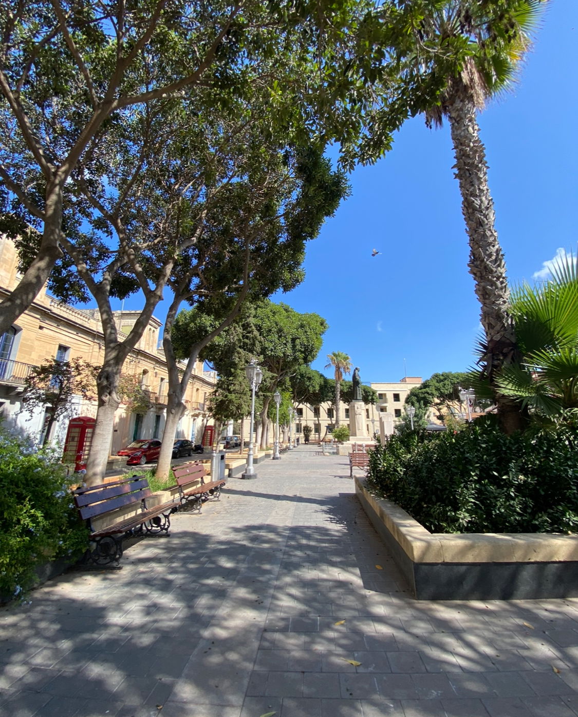 Square in Ħamrun in Malta.