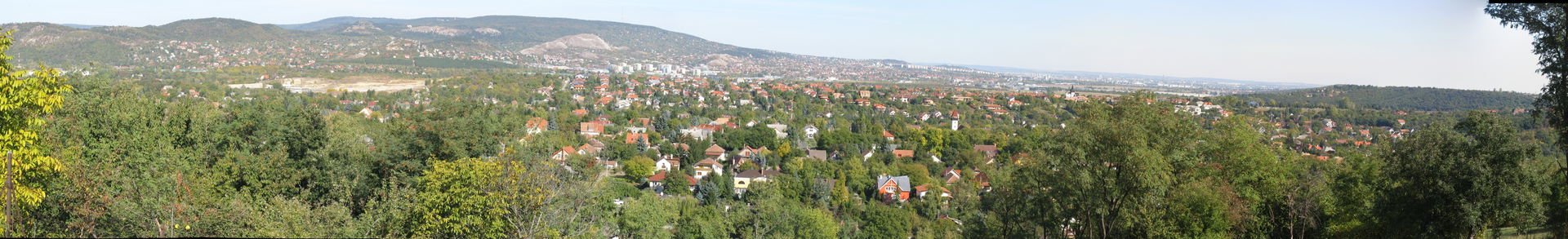 Törökbálint panoramic view from József-hegy