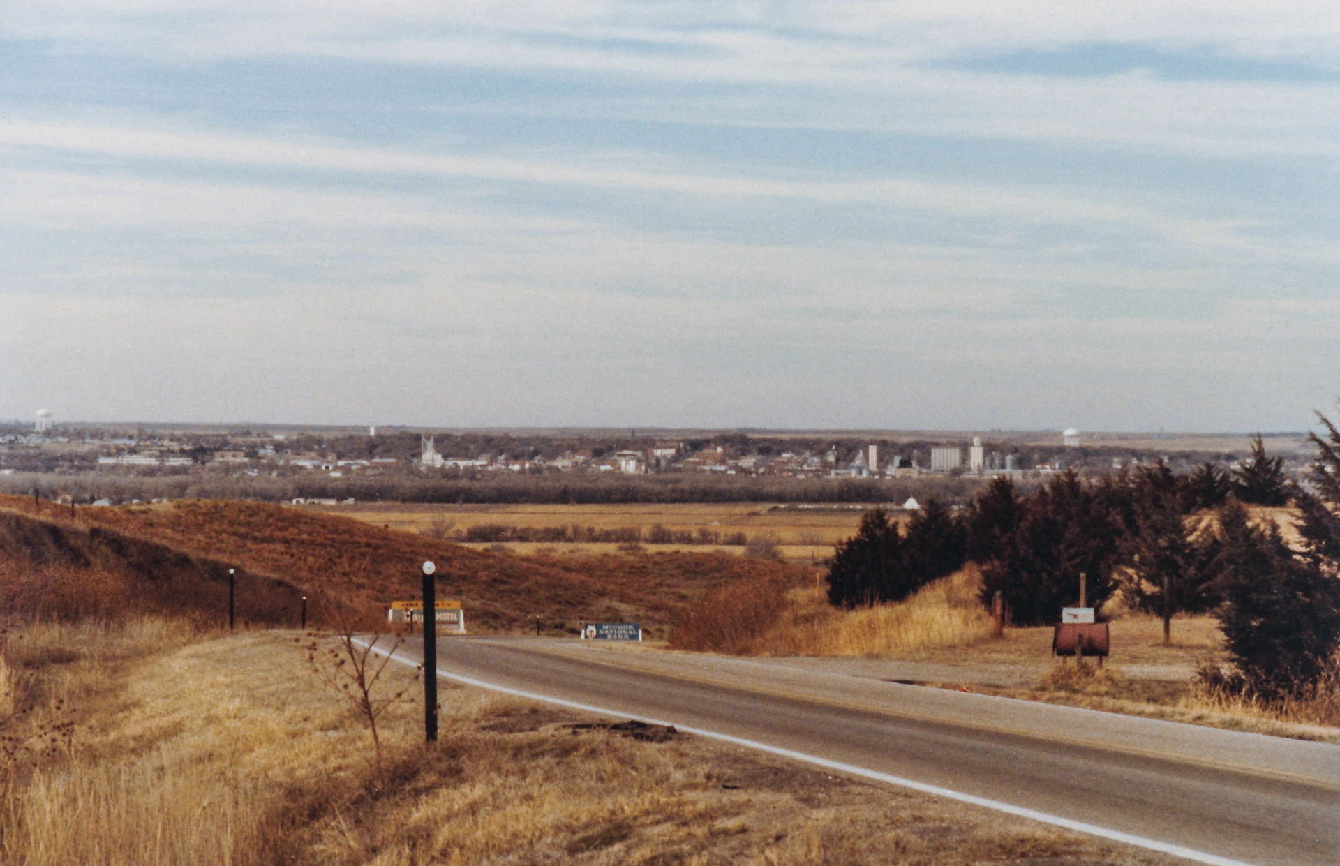 View showing McCook (Nebraska), NE-direction, State Highway NE …