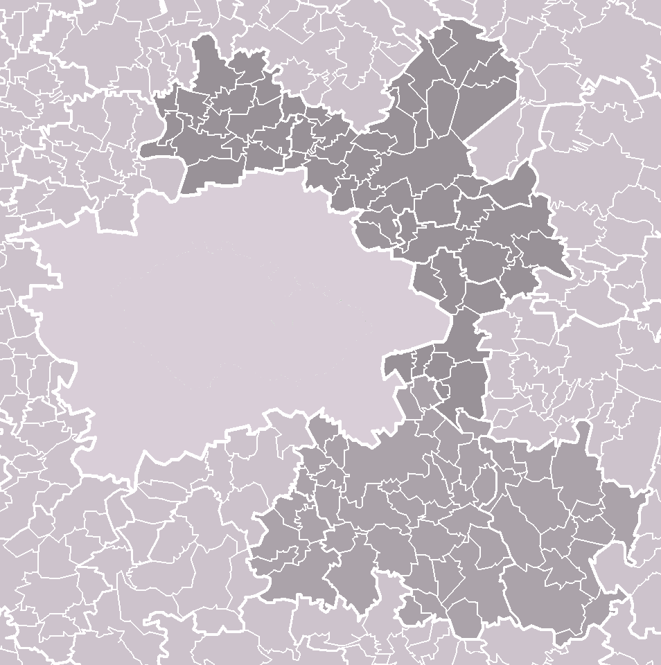 Location of administrative area of Brandýs nad Labem-Stará Bole…