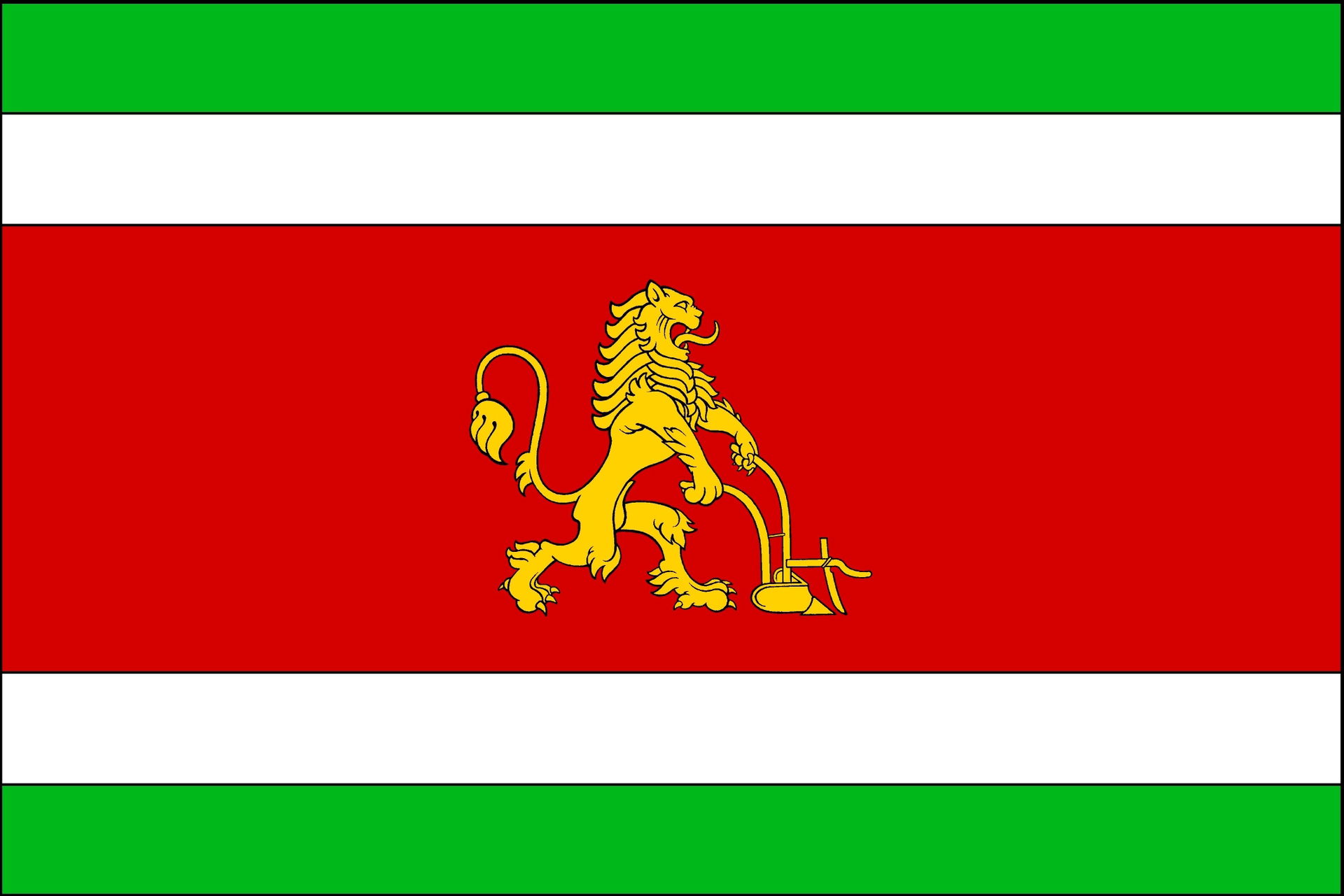 The flag of the city of Taraclia, Moldova