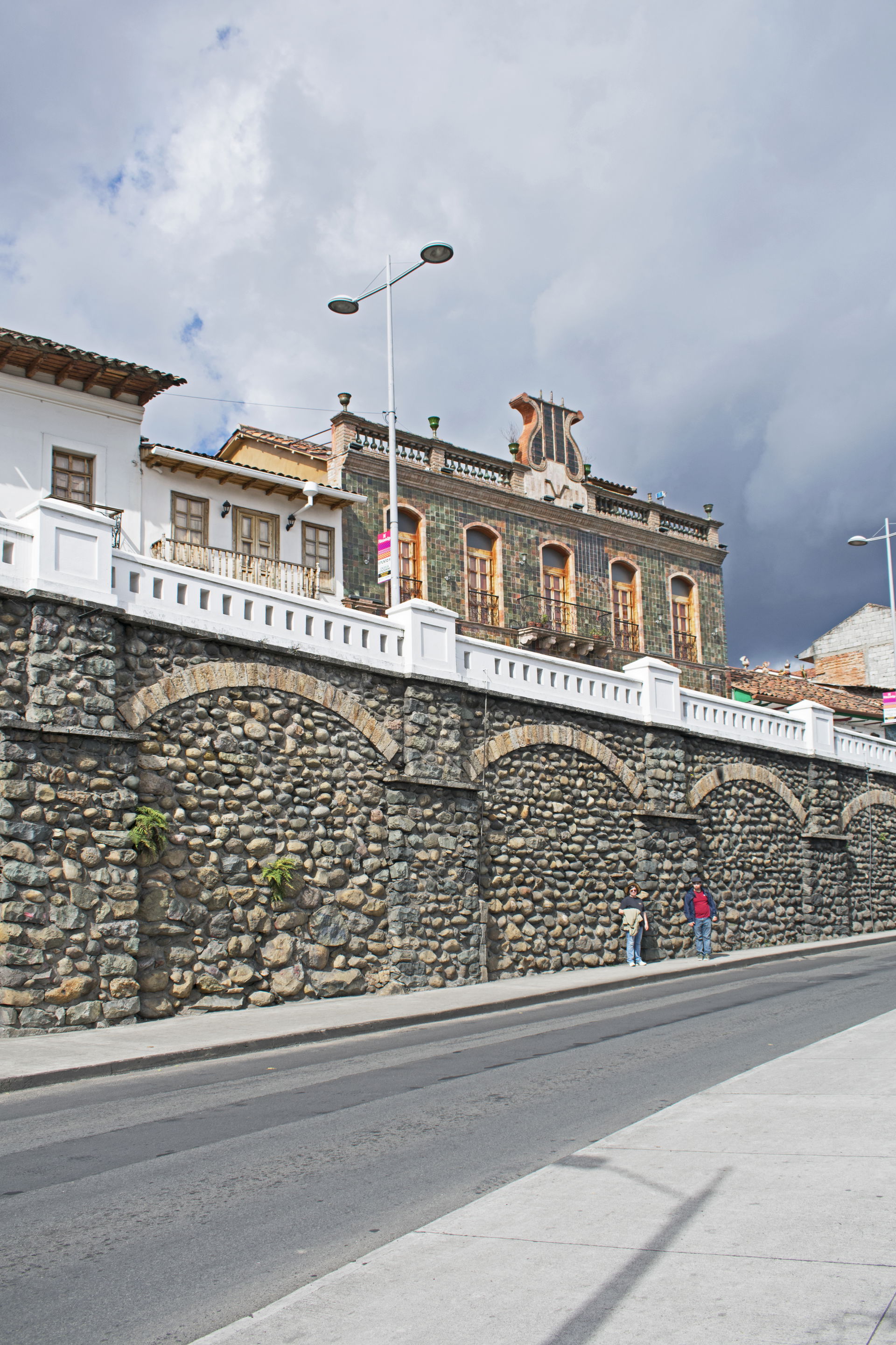Casa de la Lira seen from La Condamine, Cuenca, Azuay, Ecuador