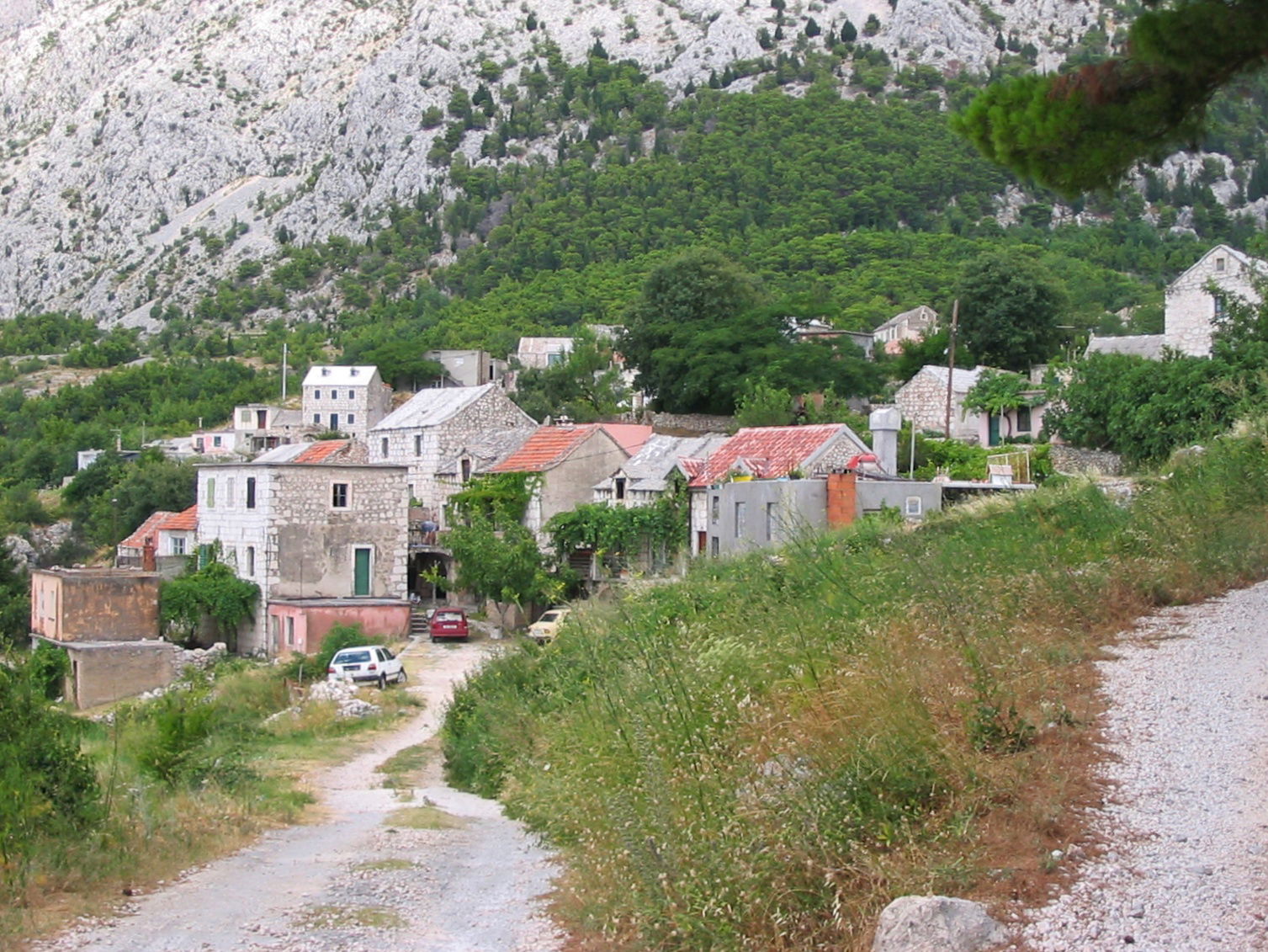 Village Srida Sela in Tucepi, Croatia, 2004
