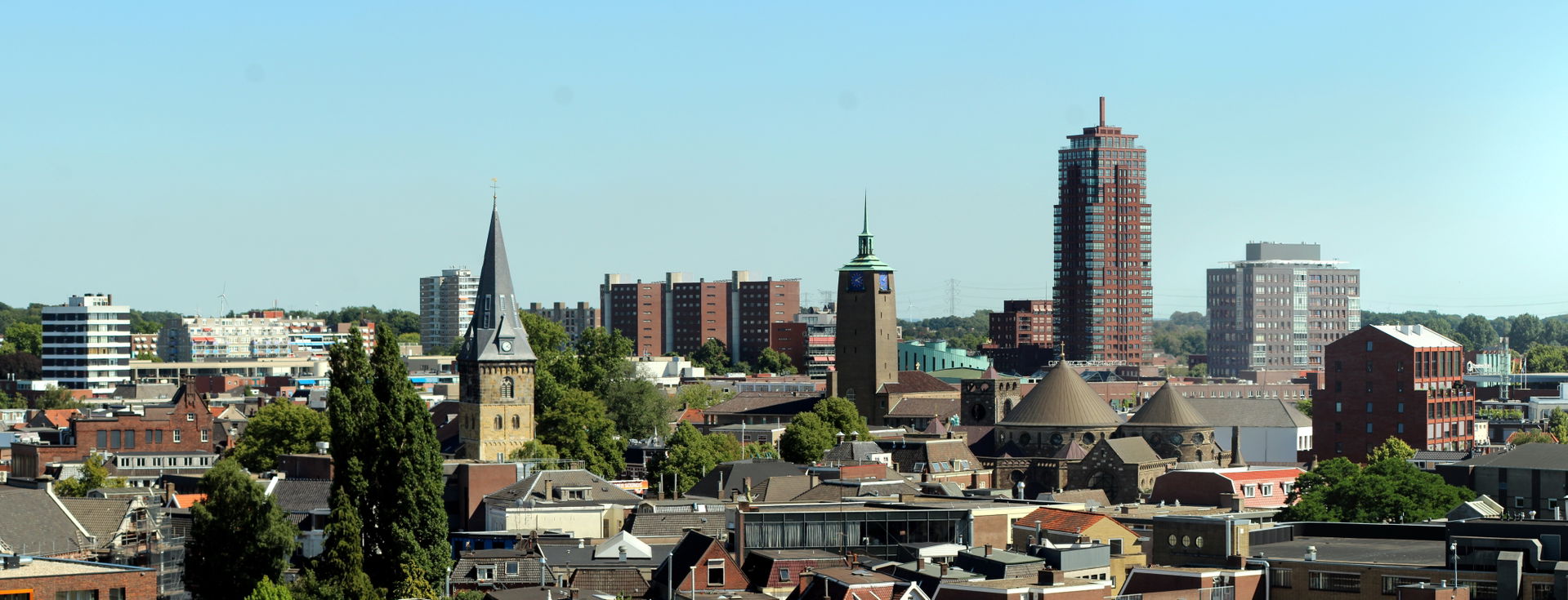 Birds eye view of Enschede
