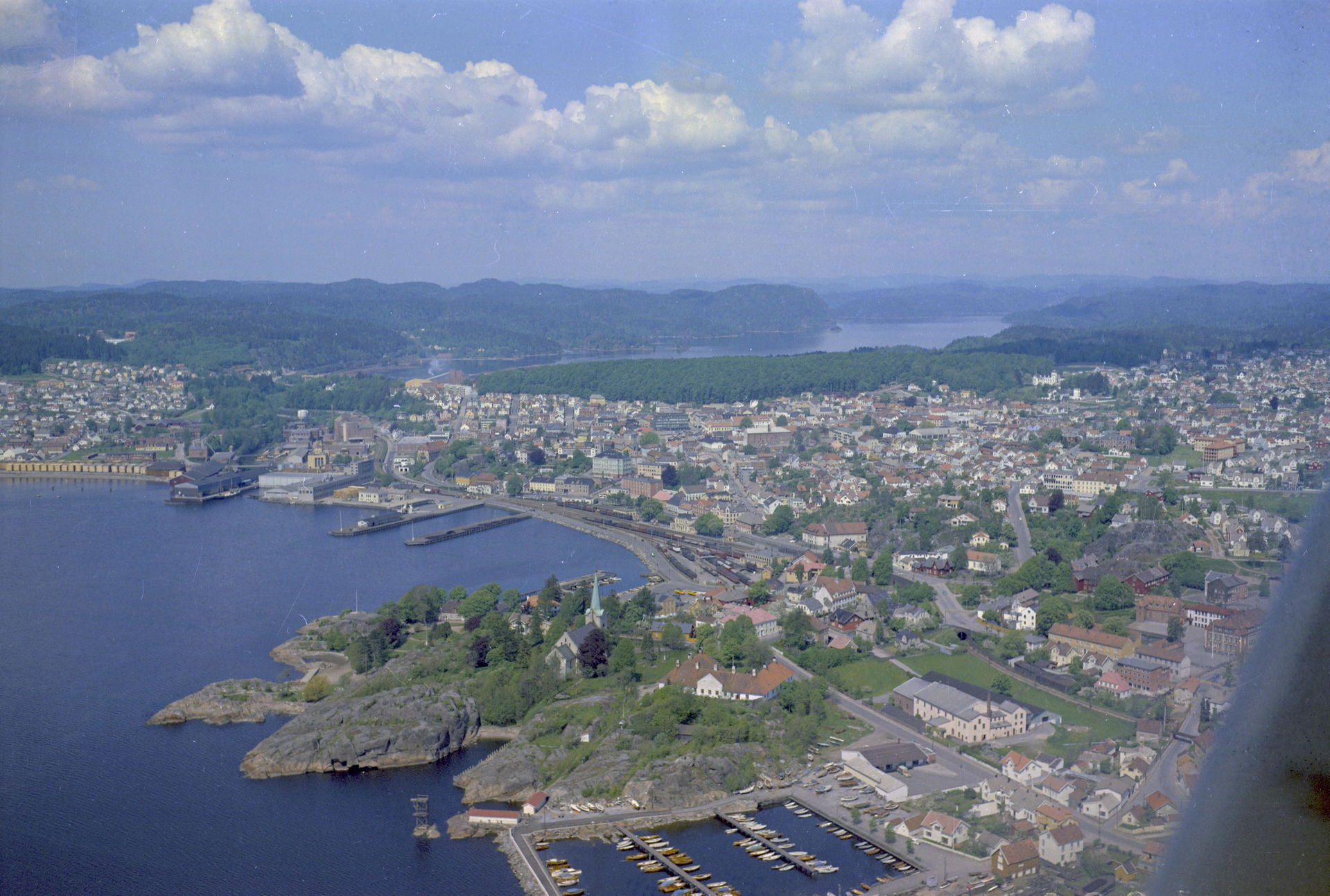 Widerøe skråfoto fra Larvik kommune