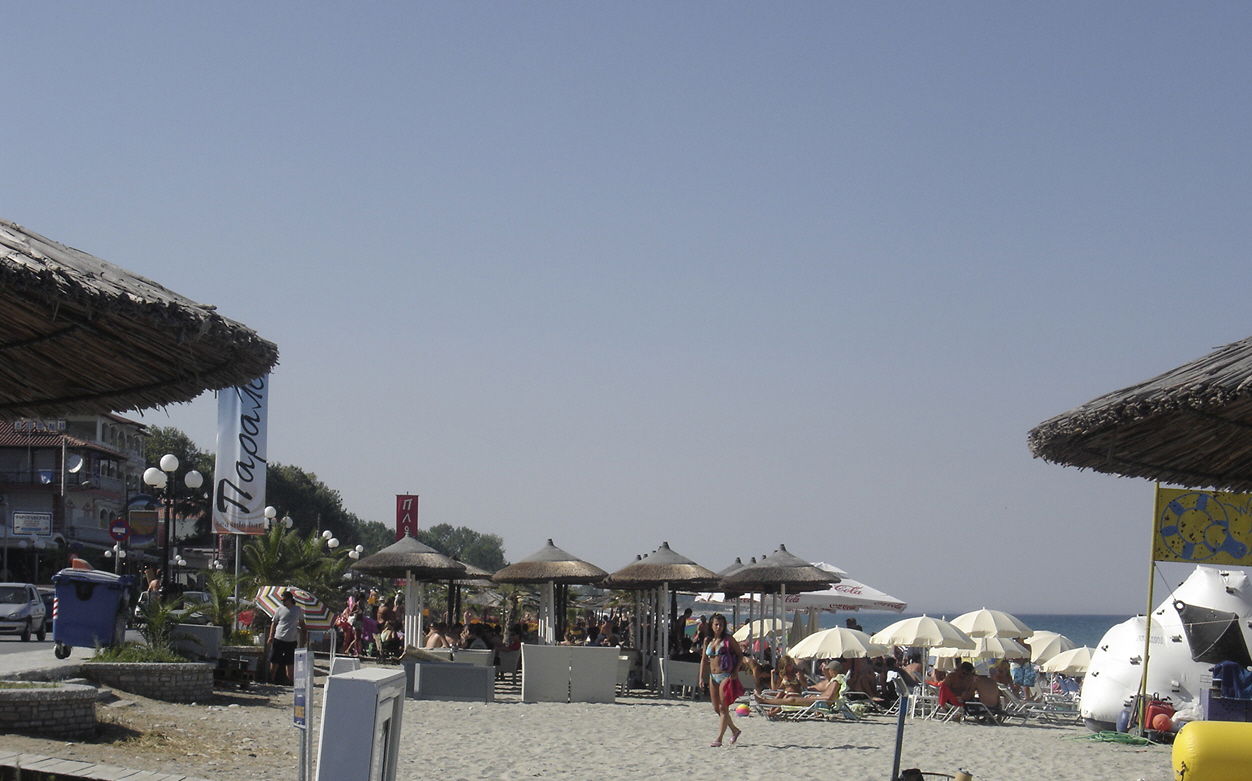 The beach of Leptokaria.