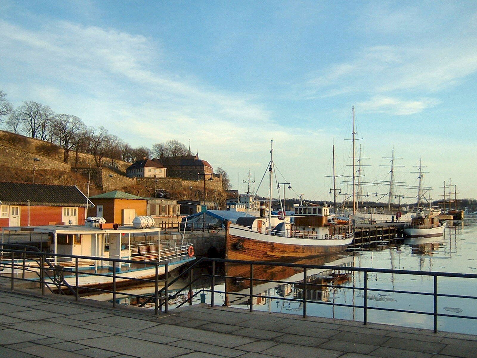 Harbour of Oslo, Norway. Colors enhanced.