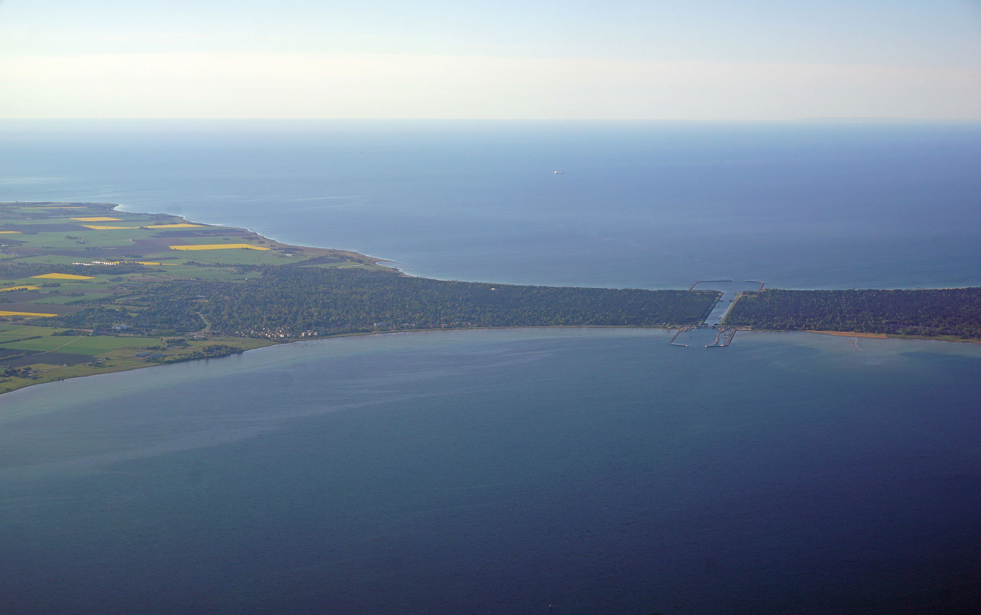 Aerial photograph of Höllviken, Sweden.
