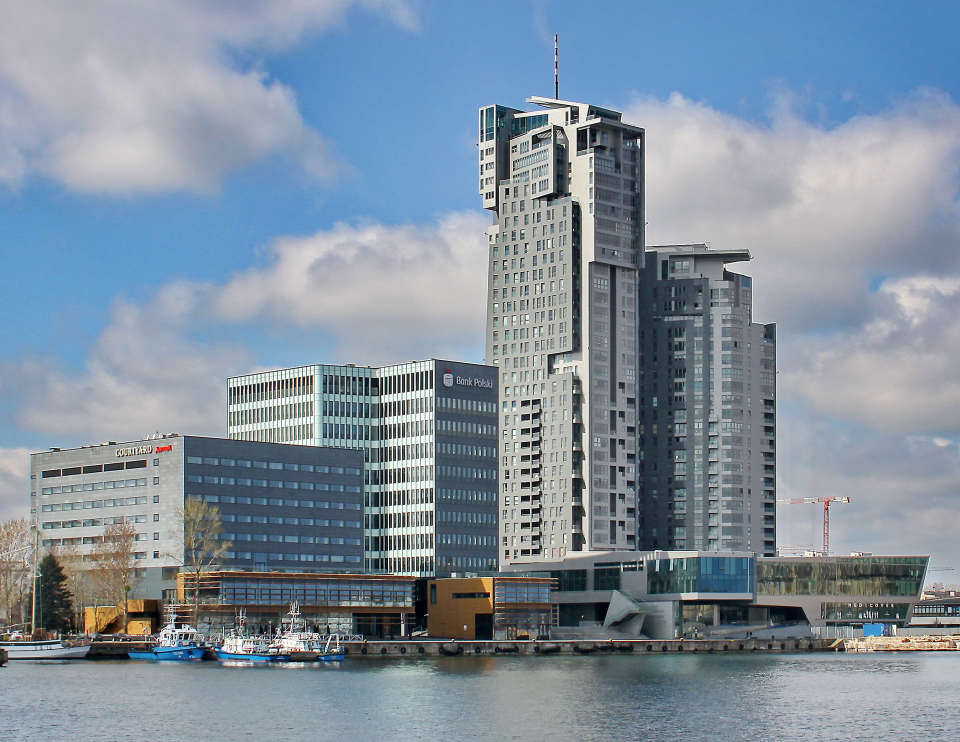 Sea Towers in Gdynia (a view from the port - April 2018)