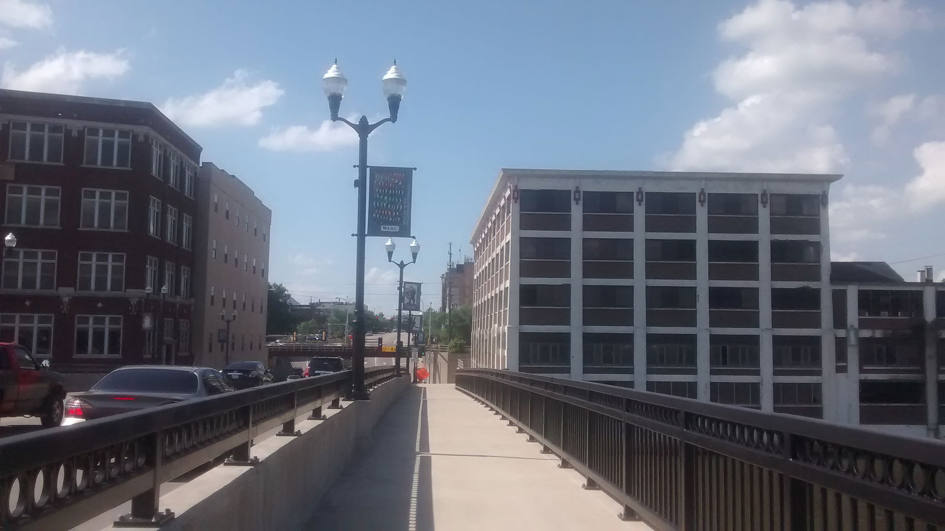 The Lawrence Hardware building (right) in Sterling overlooking …
