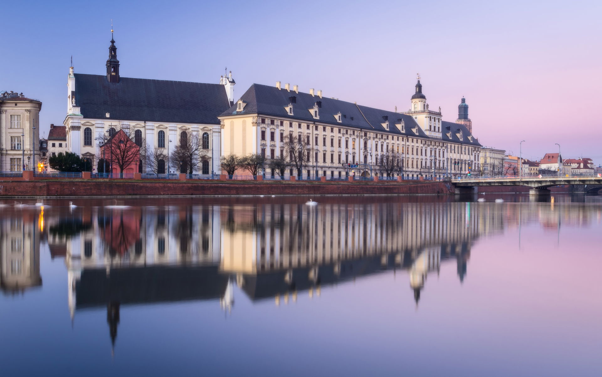 Wrocław, University of Wrocław, and the University Church on th…