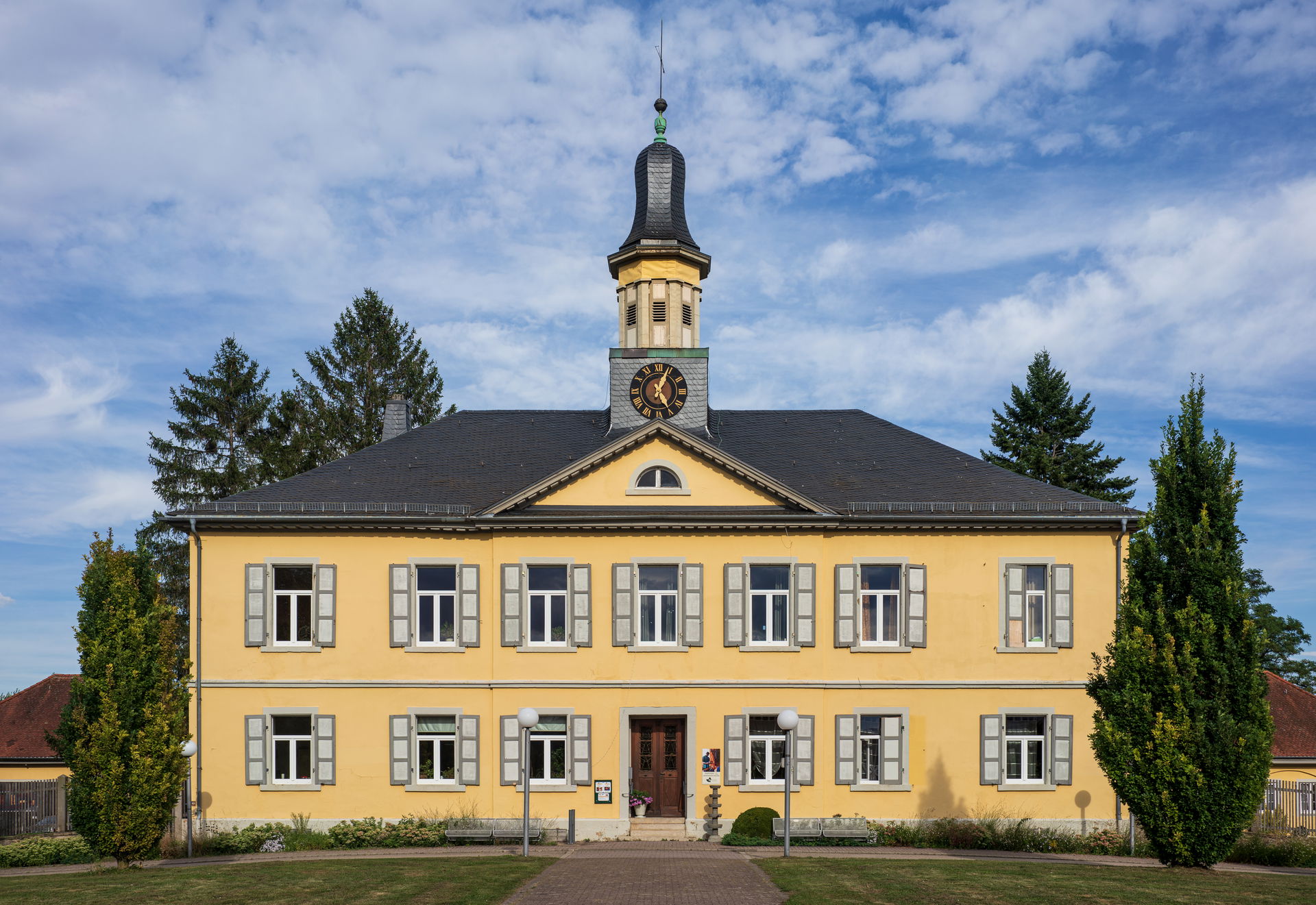 Bad Rappenau: The Saline Office building, view of the main faca…