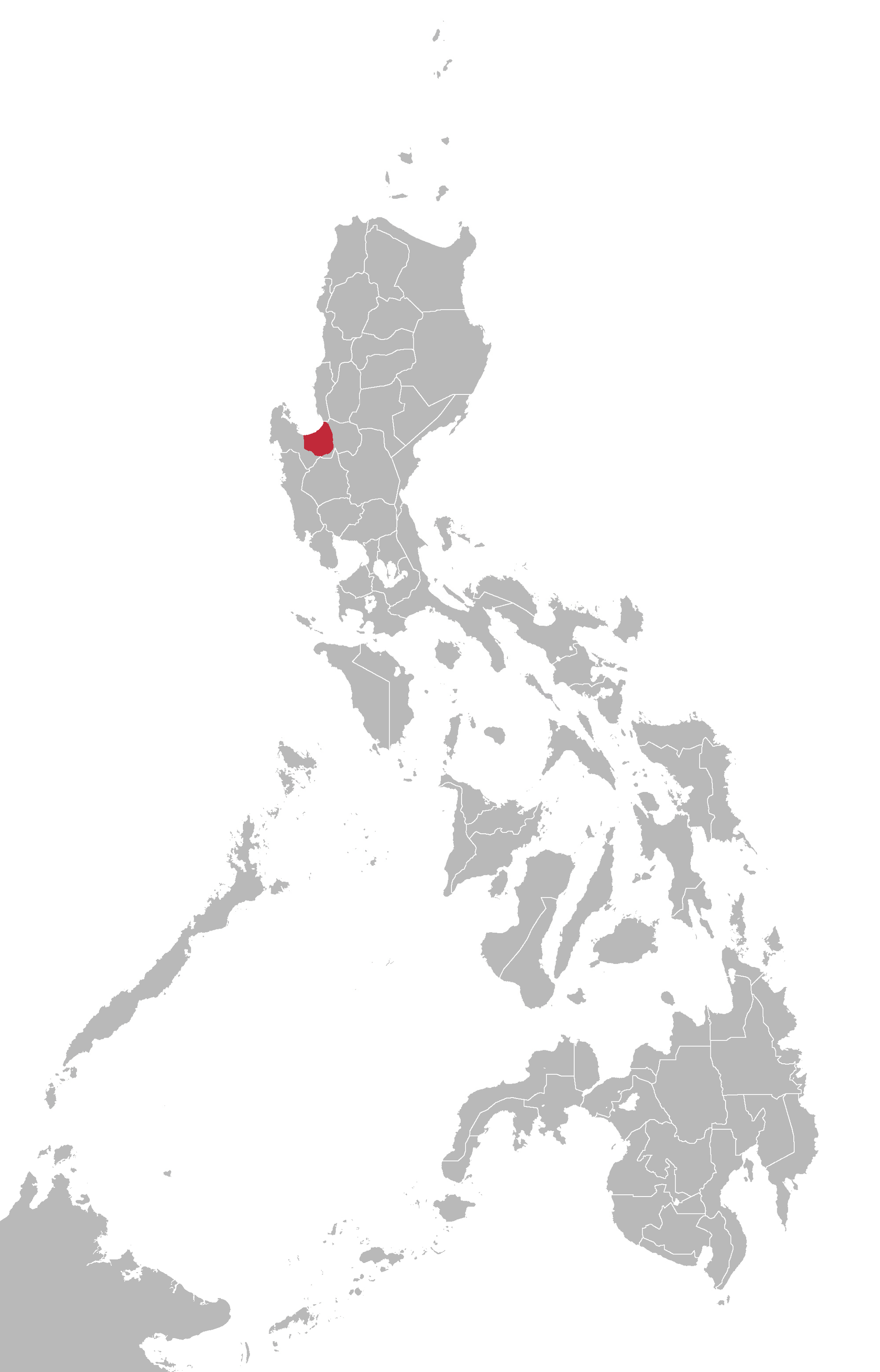 Pangasinan language map based on Ethnologue