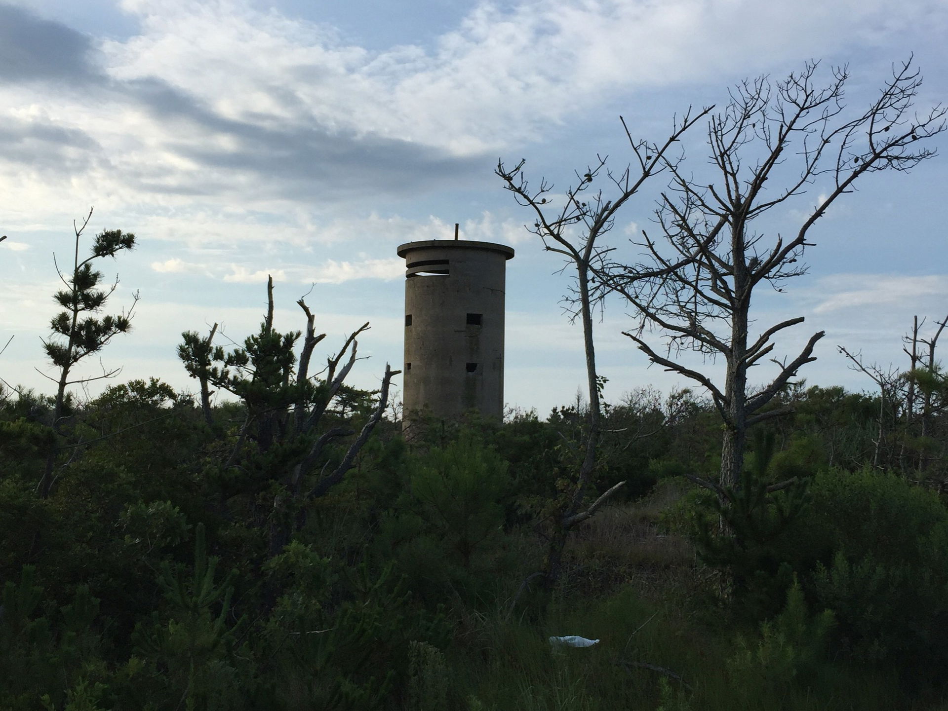 Observation & fire control tower used during World War II, …