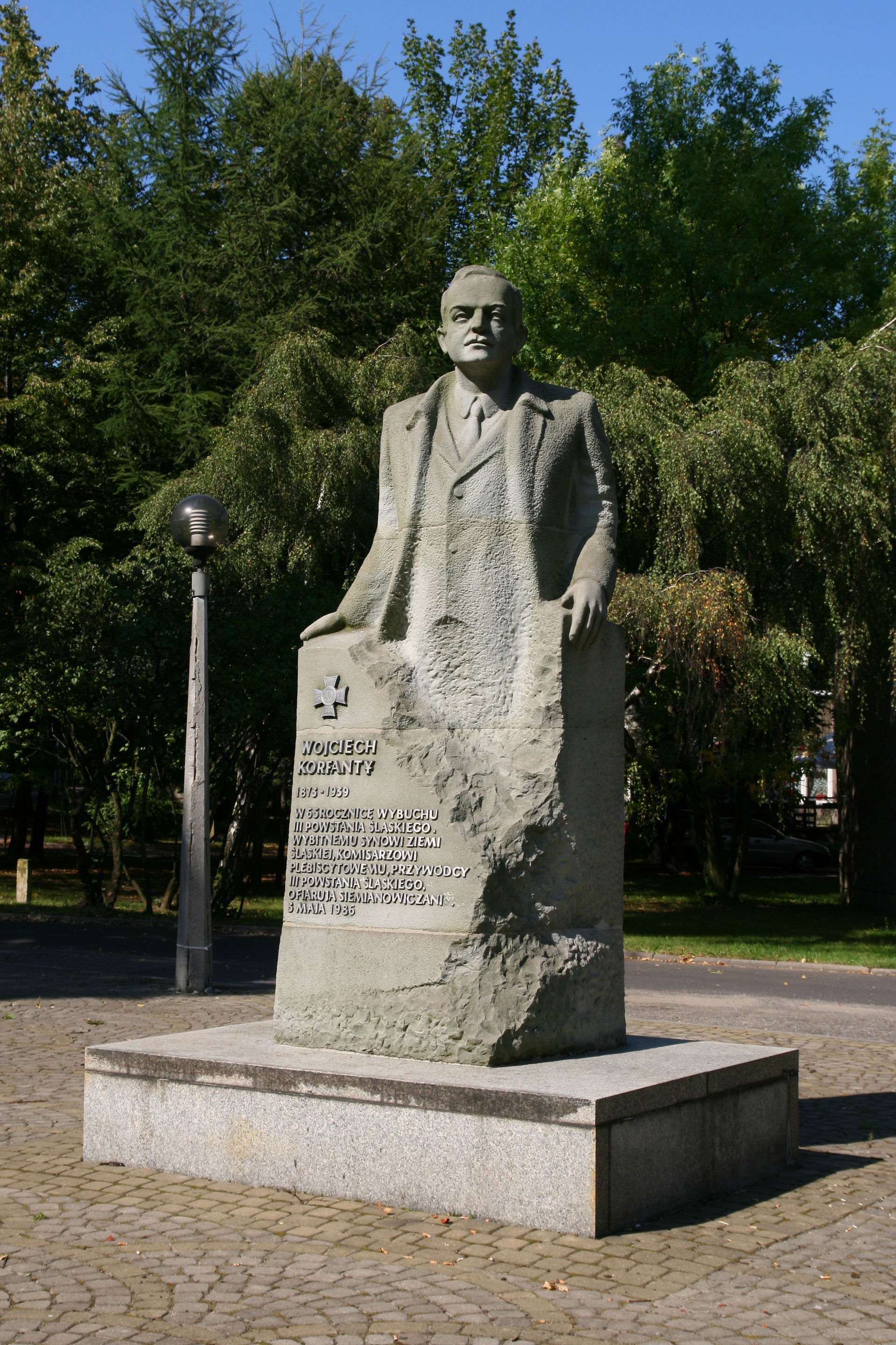 Statue of Wojciech Korfanty in Siemianowice Śląskie (Poland).