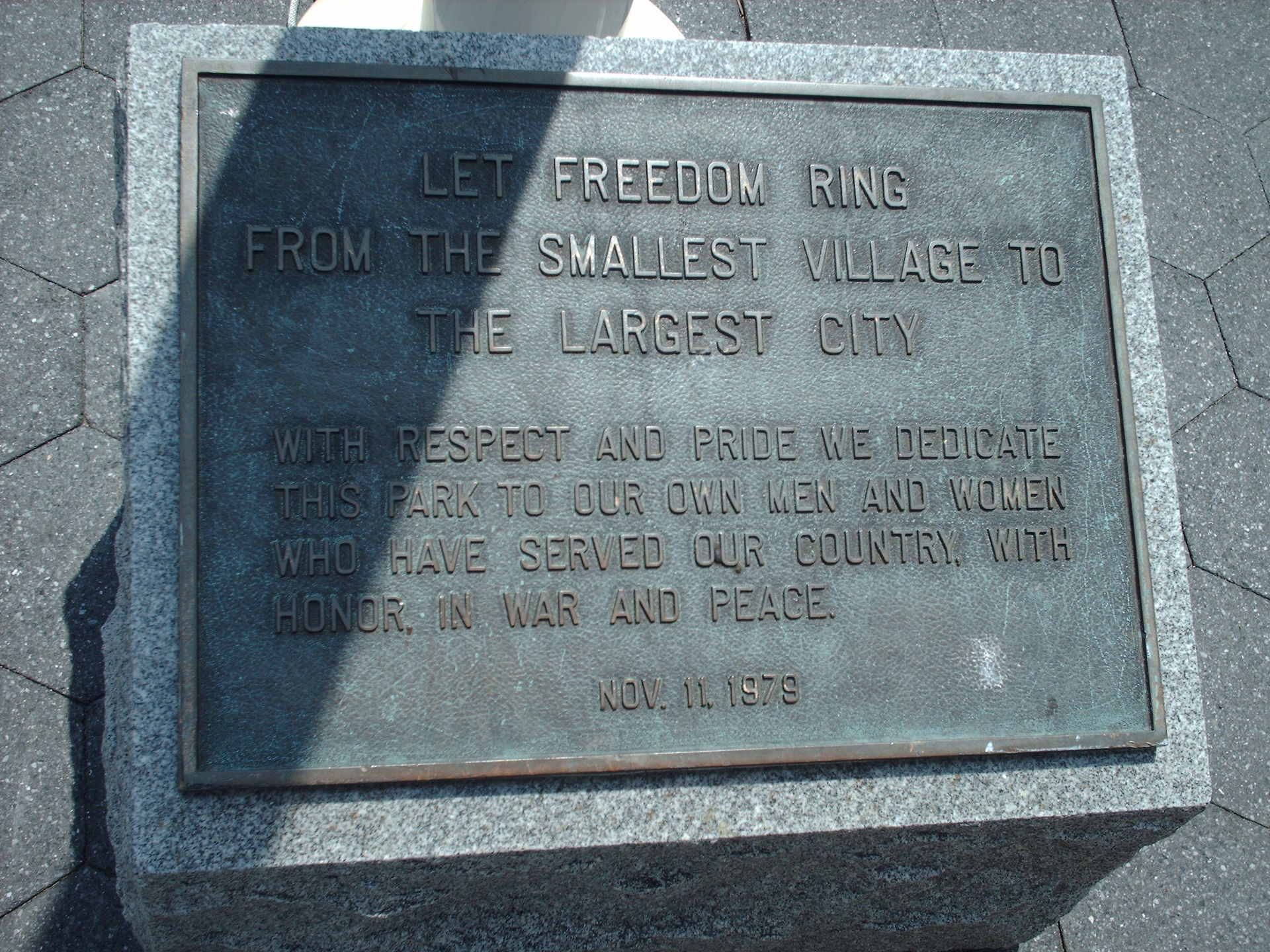 Nyack, New York war memorial.