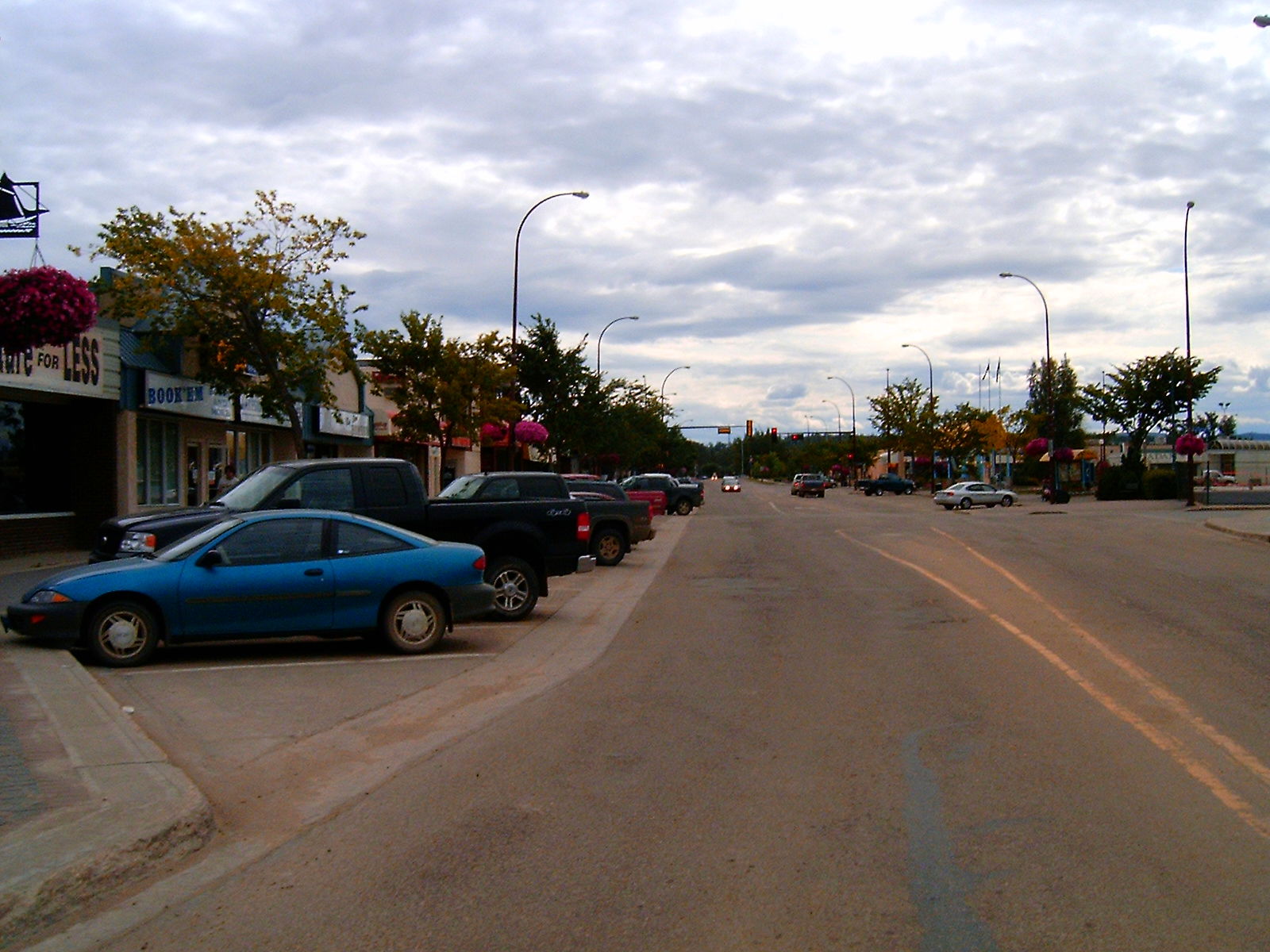 Mainstreet Slave Lake, Alberta looking south}