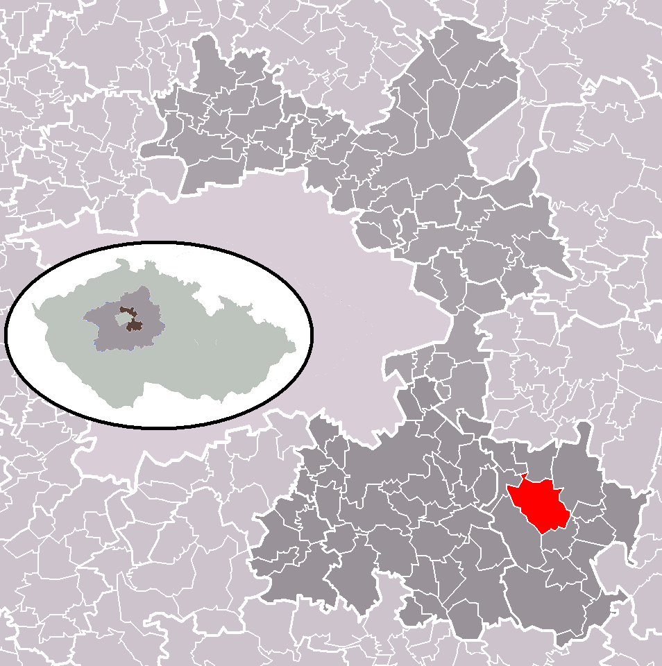 Location of Jevany municipality within Prague-East District and…