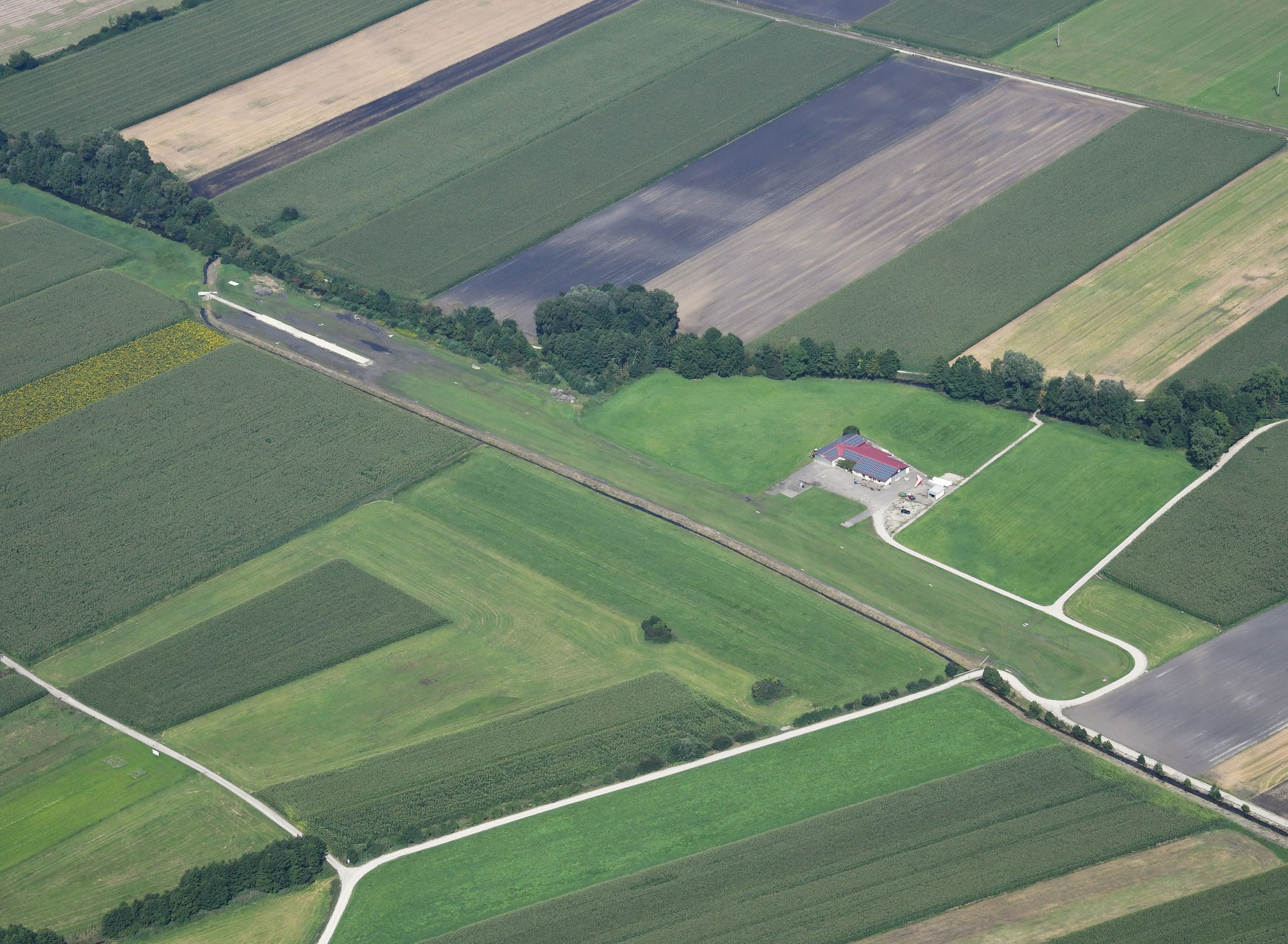 Aerial image of the Altötting gliding site