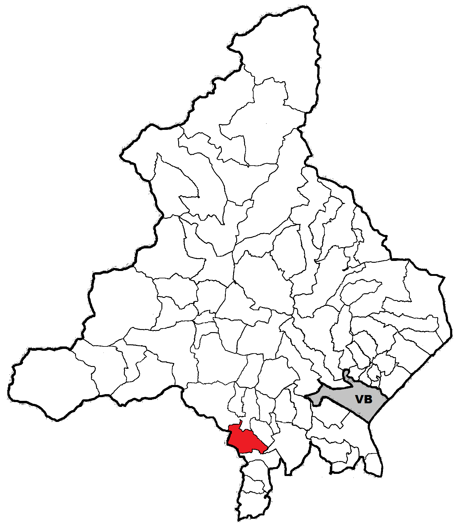 Posizione del comune nella provincia del Verbano Cusio Ossola (…