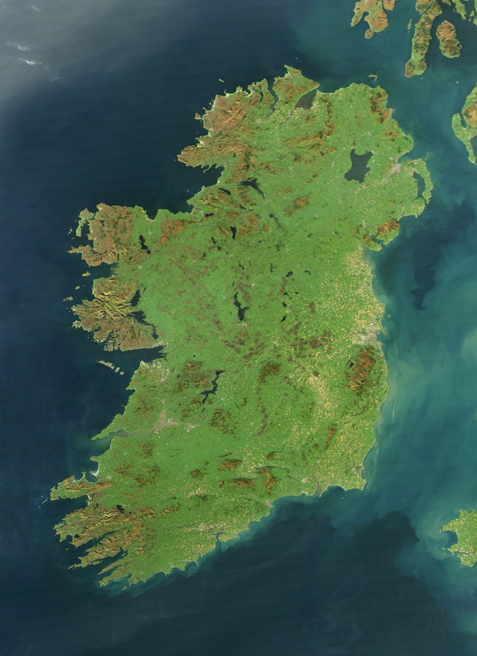 It is easy to see from this true-colour image why Ireland is ca…