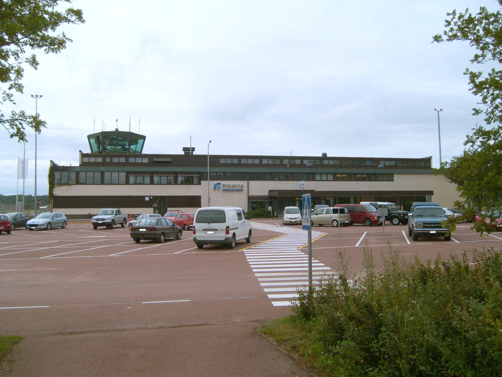 Terminal of Mariehamn Airport in Jomala, Åland, Finland. The si…