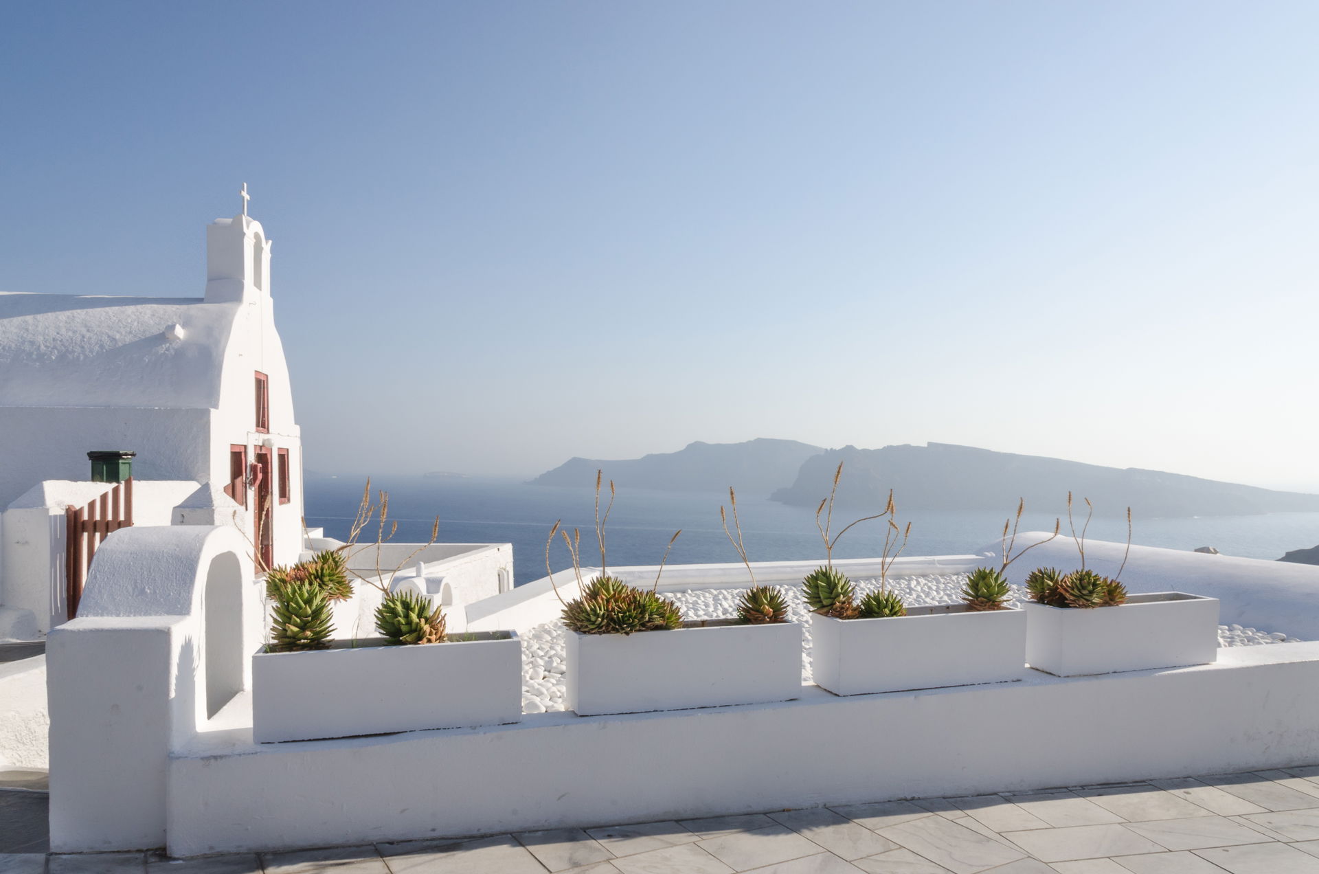 Church, Oia, Santorini, Greece.