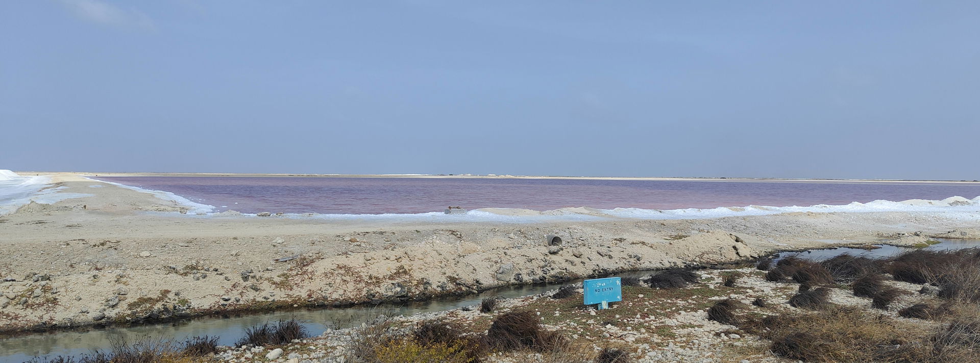 Salt flats in southern Bonaire.