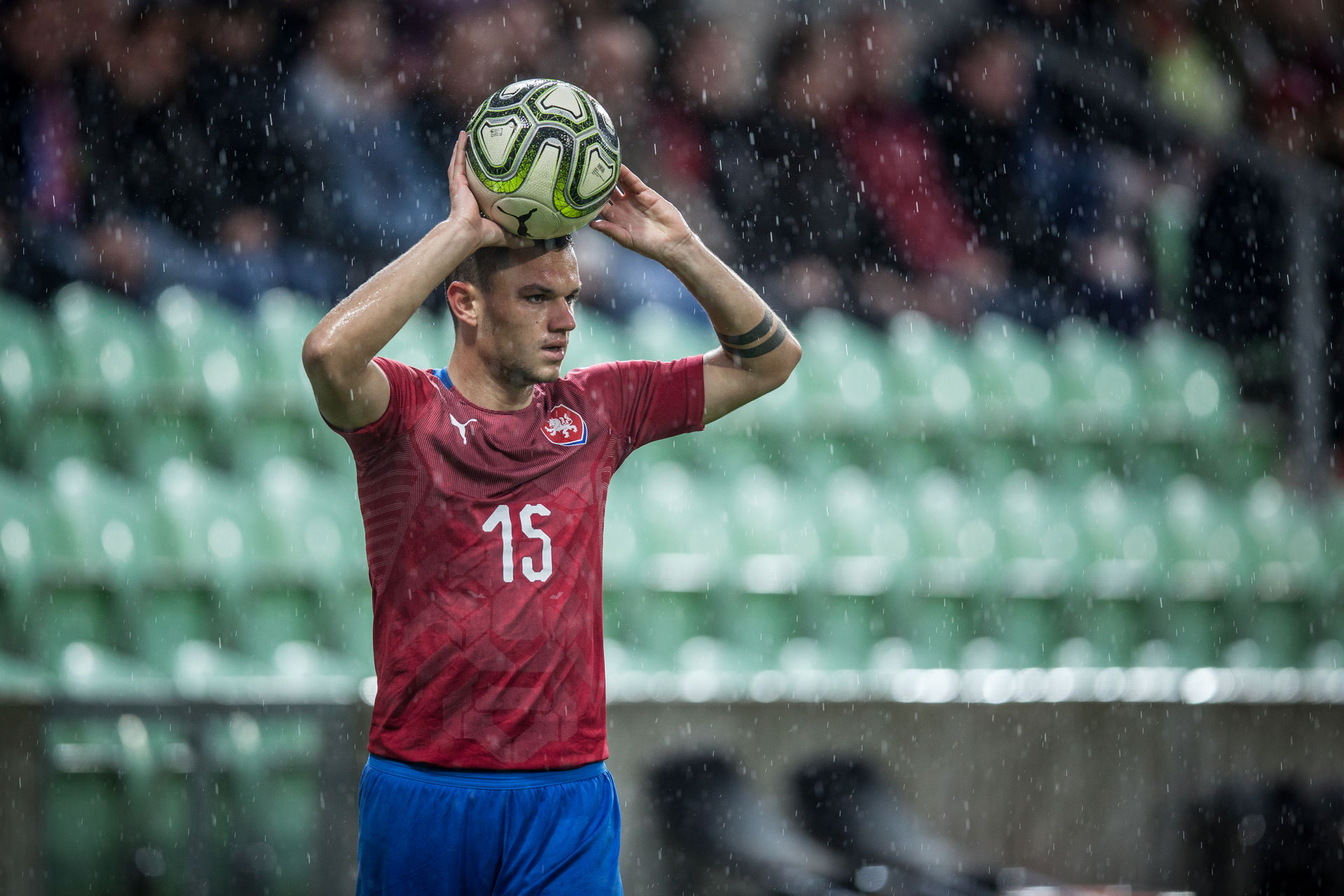 Daniel Souček playing for Czechia in European Under-21 Champion…