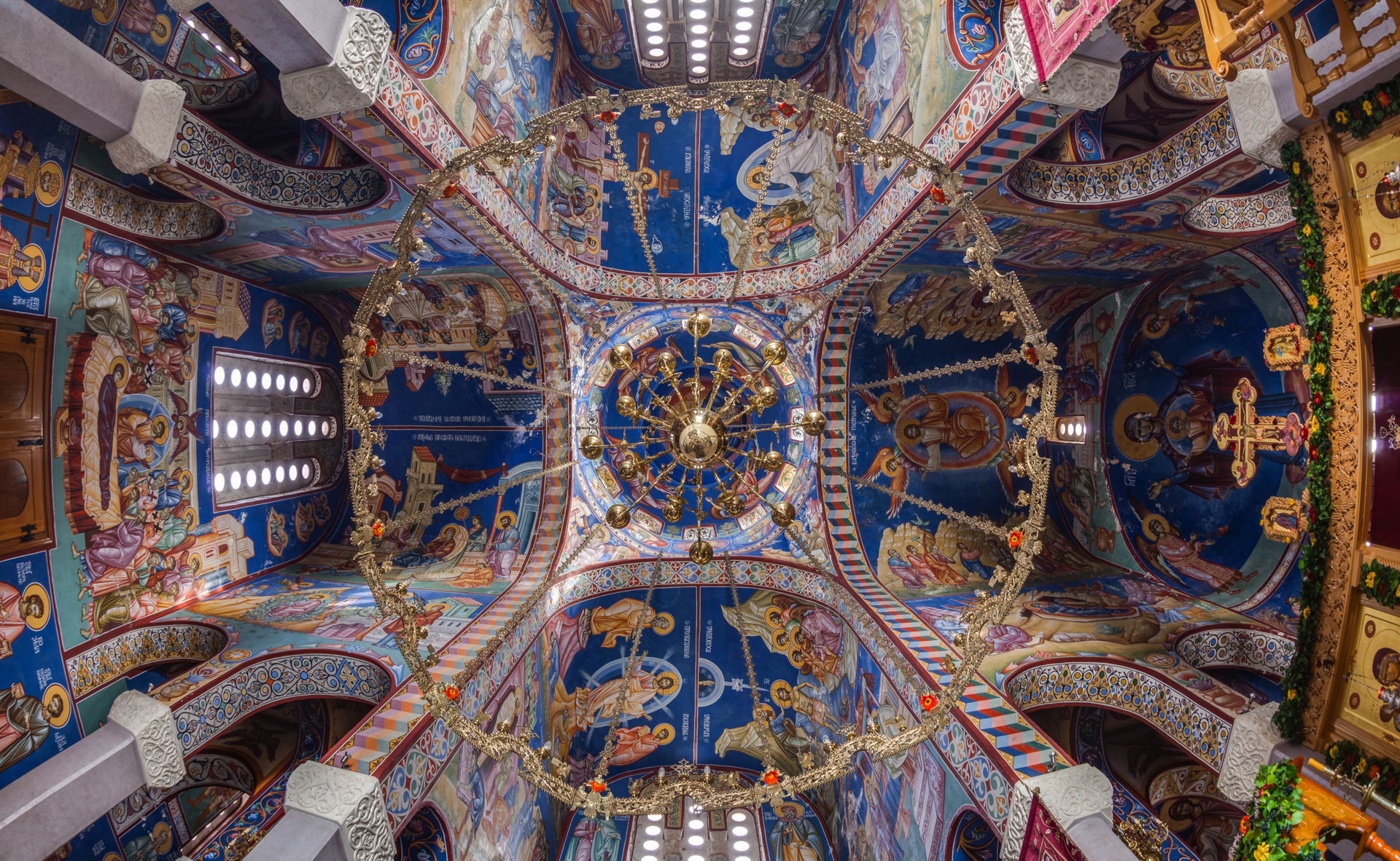 Interior of the Serbian Orthodox Hercegovačka Gračanica church,…