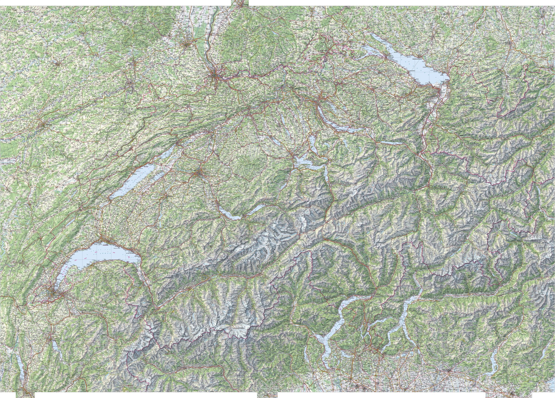 Electronic version of the General Map of Switzerland (1:300'000…
