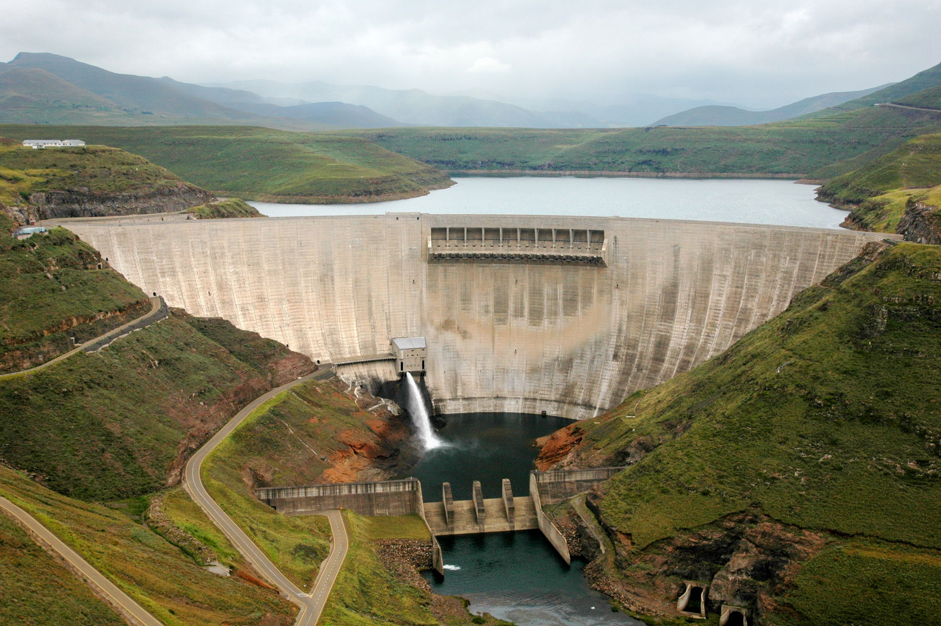 Katse Dam in Lesotho, Africa March 2006