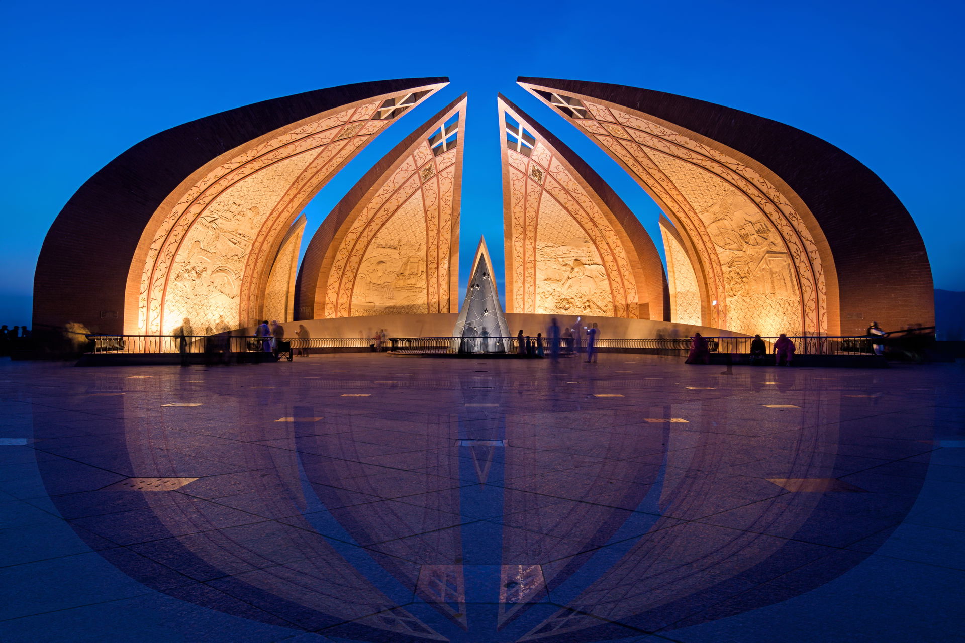 This is a photo of a monument in Pakistan identified as the